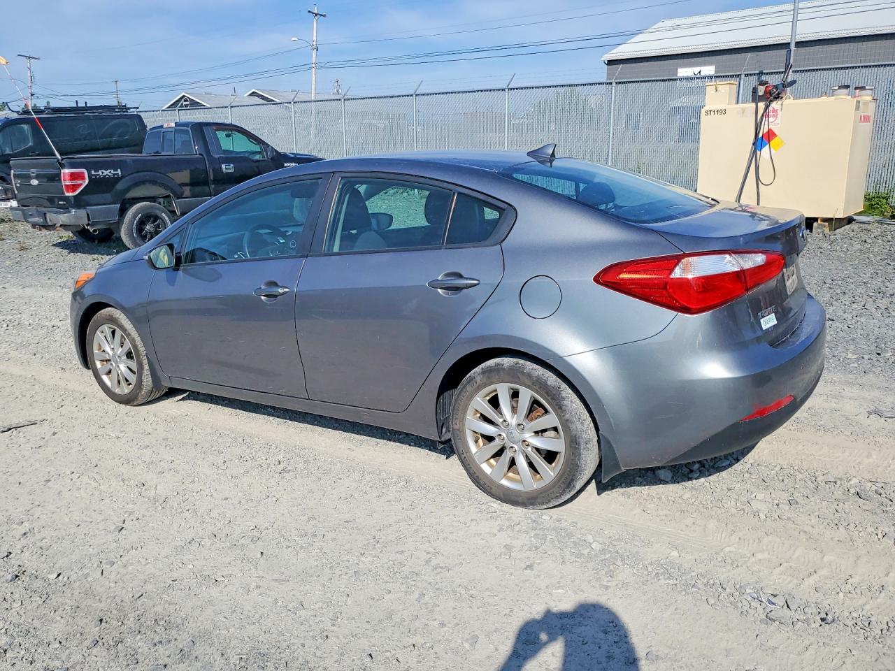 2014 Kia Forte Lx Серый vin: KNAFX4A63E5201611