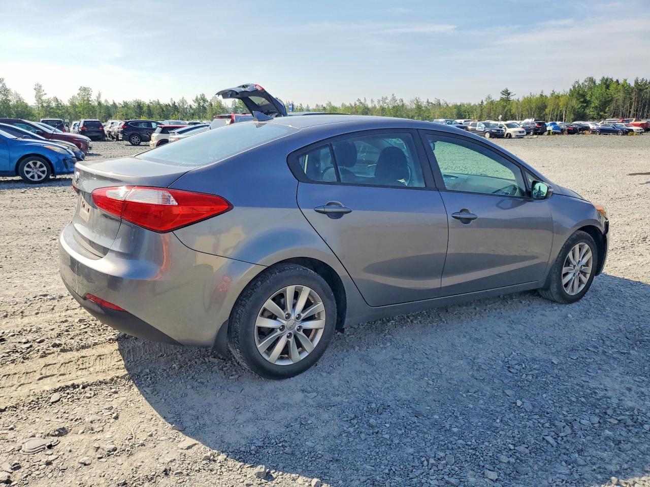 2014 Kia Forte Lx Серый vin: KNAFX4A63E5201611