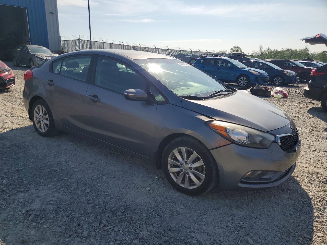 2014 Kia Forte Lx Серый vin: KNAFX4A63E5201611