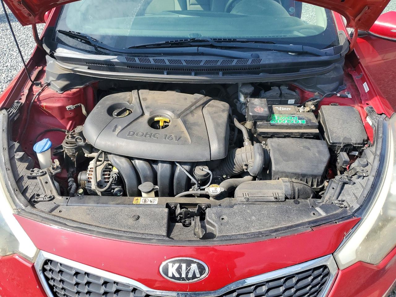 2014 Kia Forte Lx Red vin: KNAFX4A63E5222815