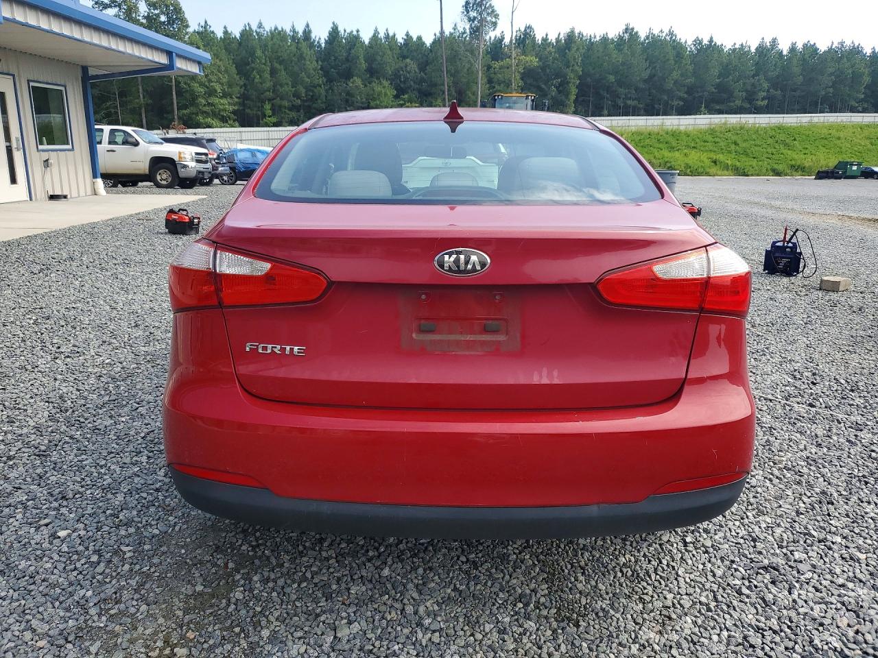 2014 Kia Forte Lx Red vin: KNAFX4A63E5222815