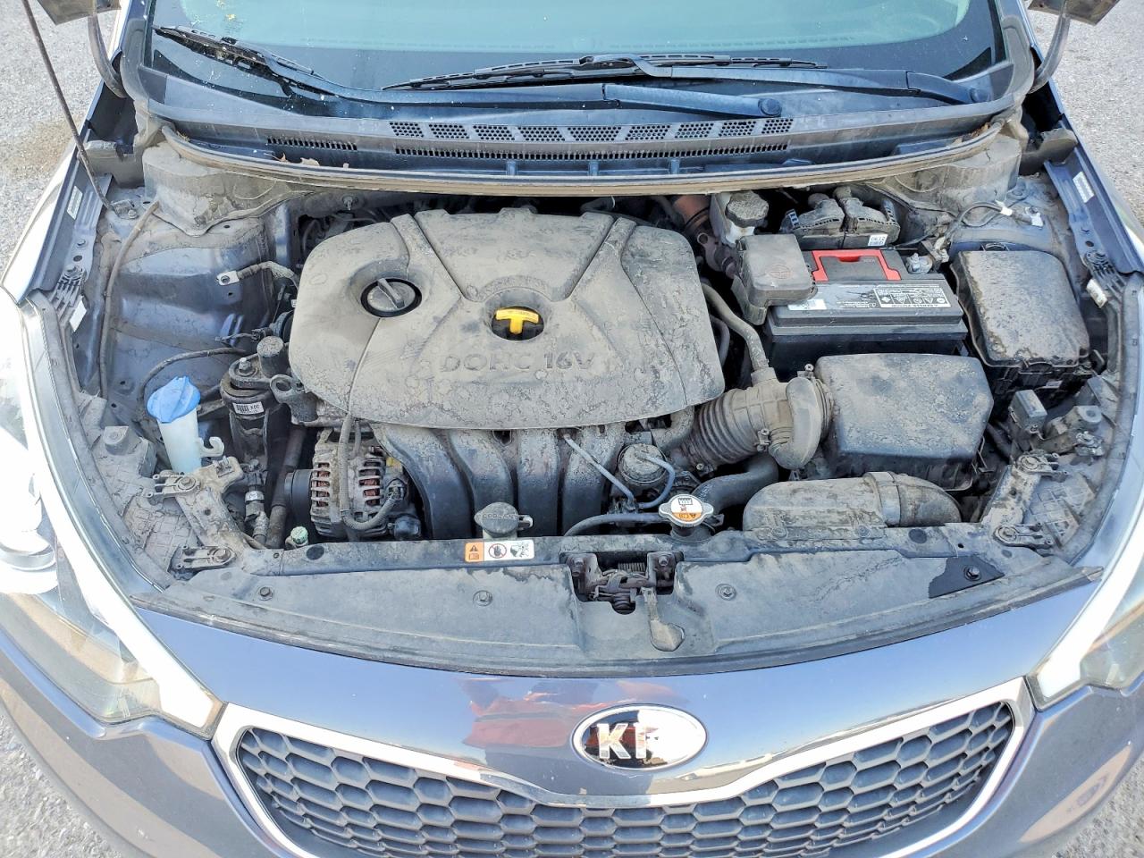 2014 Kia Forte Lx Gray vin: KNAFX4A63E5223169