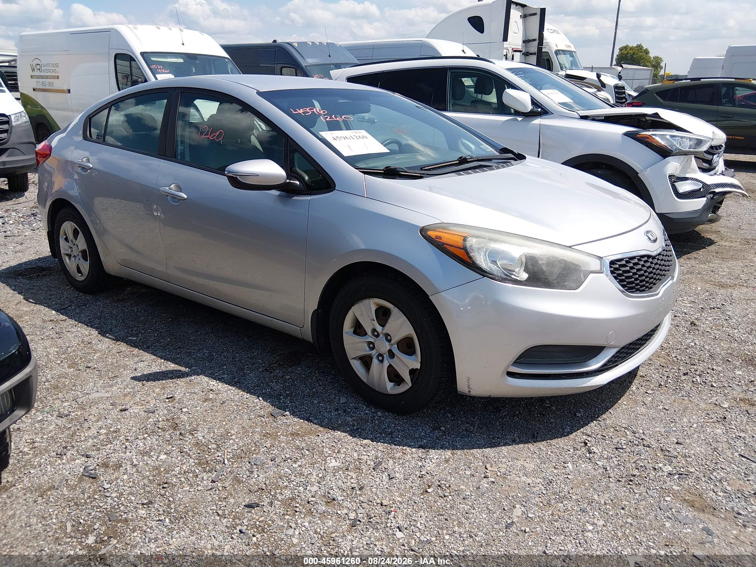 2015 Kia Forte Lx Silver vin: KNAFX4A63F5313505