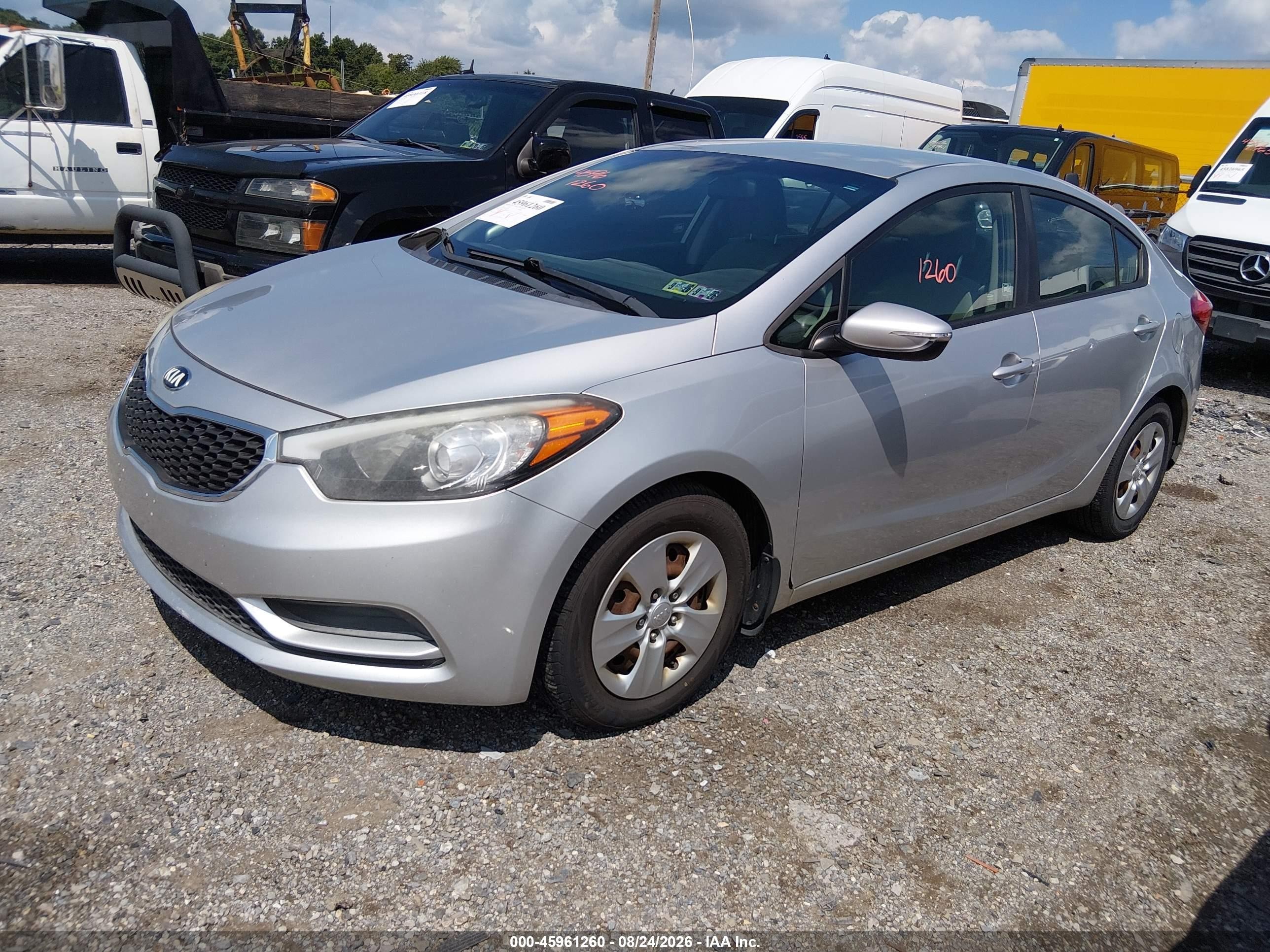2015 Kia Forte Lx Silver vin: KNAFX4A63F5313505