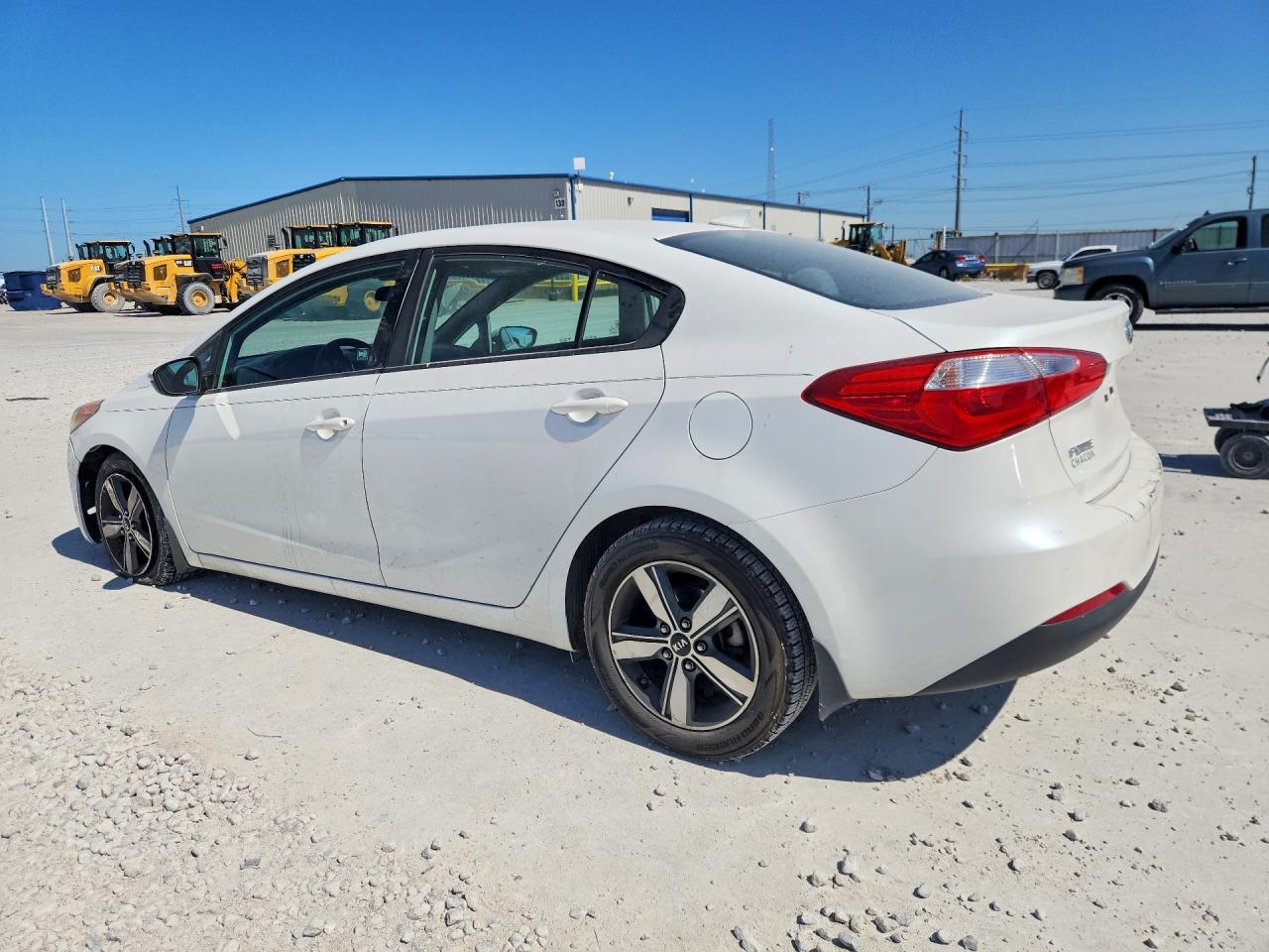 2015 Kia Forte Lx White vin: KNAFX4A63F5329140