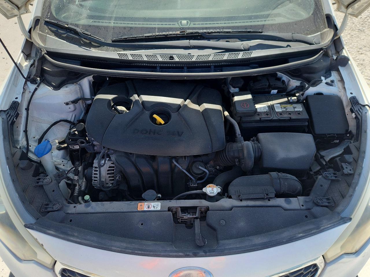 2015 Kia Forte Lx White vin: KNAFX4A63F5329140