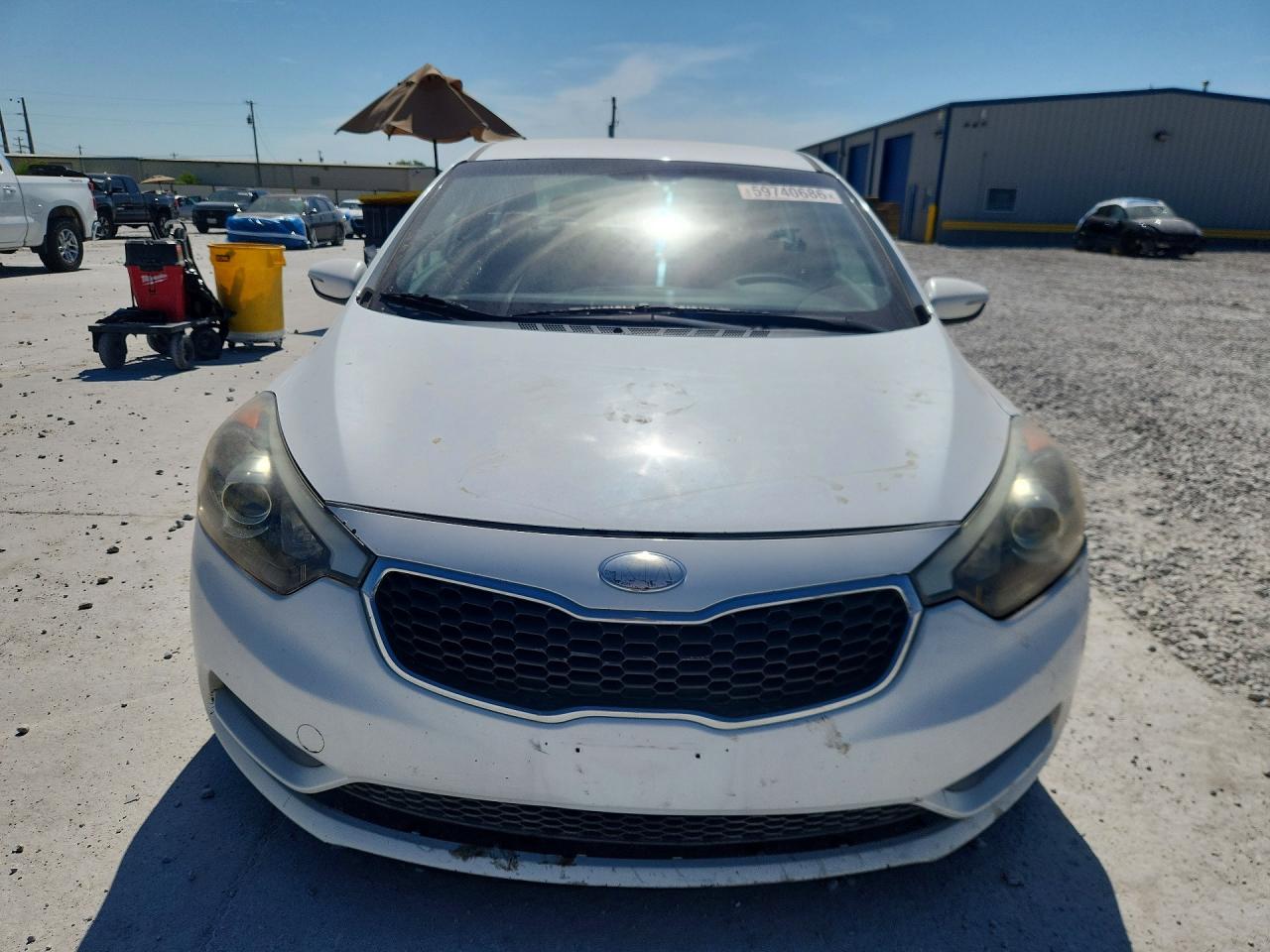 2015 Kia Forte Lx White vin: KNAFX4A63F5329140