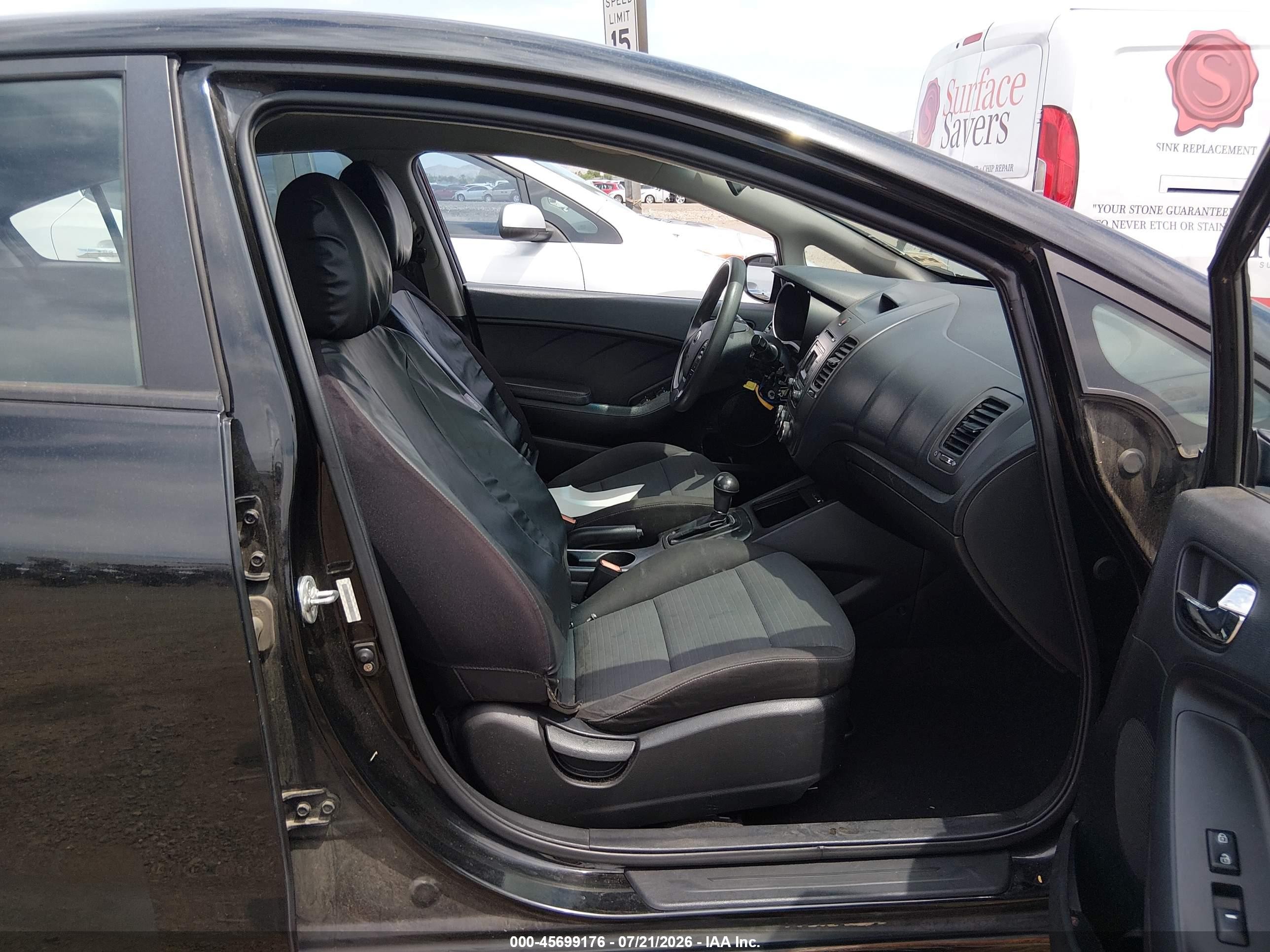 2015 Kia Forte Lx Black vin: KNAFX4A63F5358640