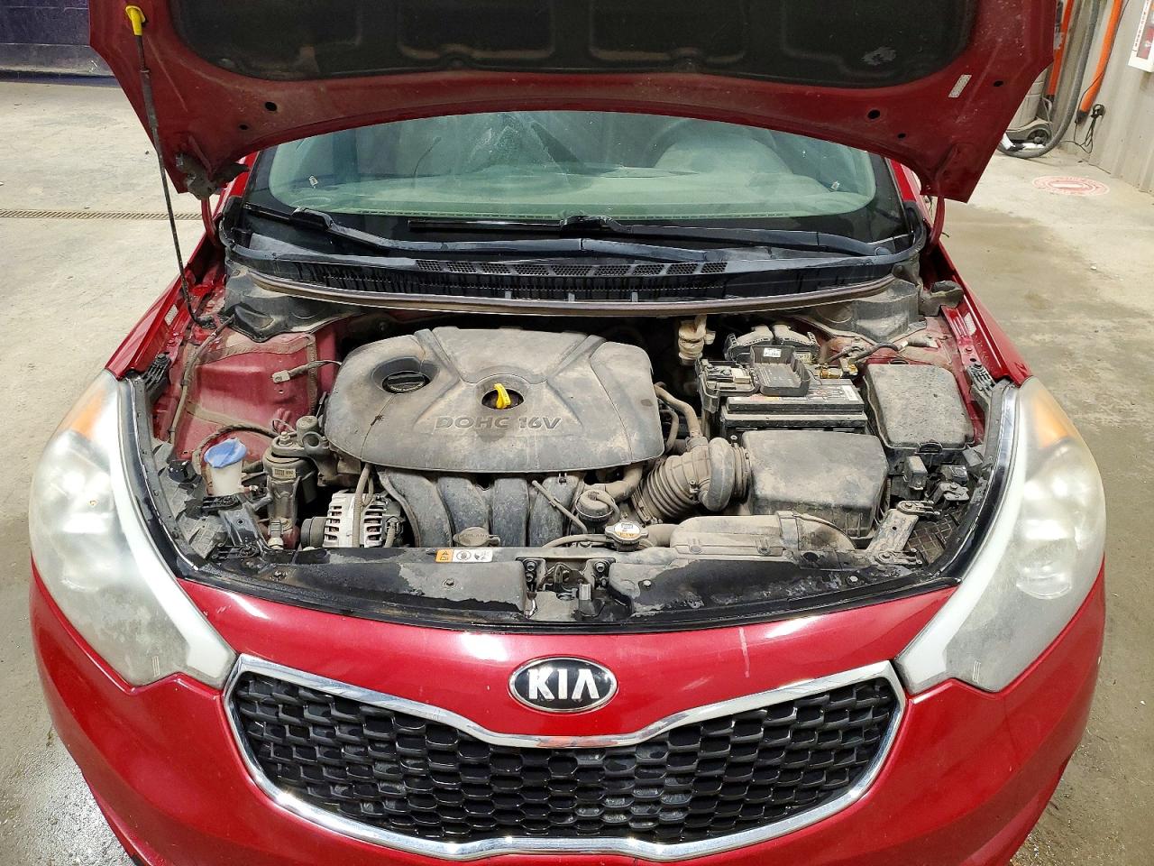 2015 Kia Forte Lx Red vin: KNAFX4A63F5416665