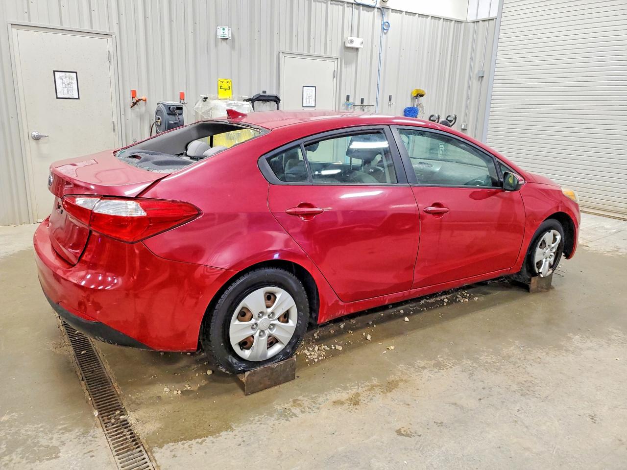 2015 Kia Forte Lx Red vin: KNAFX4A63F5416665