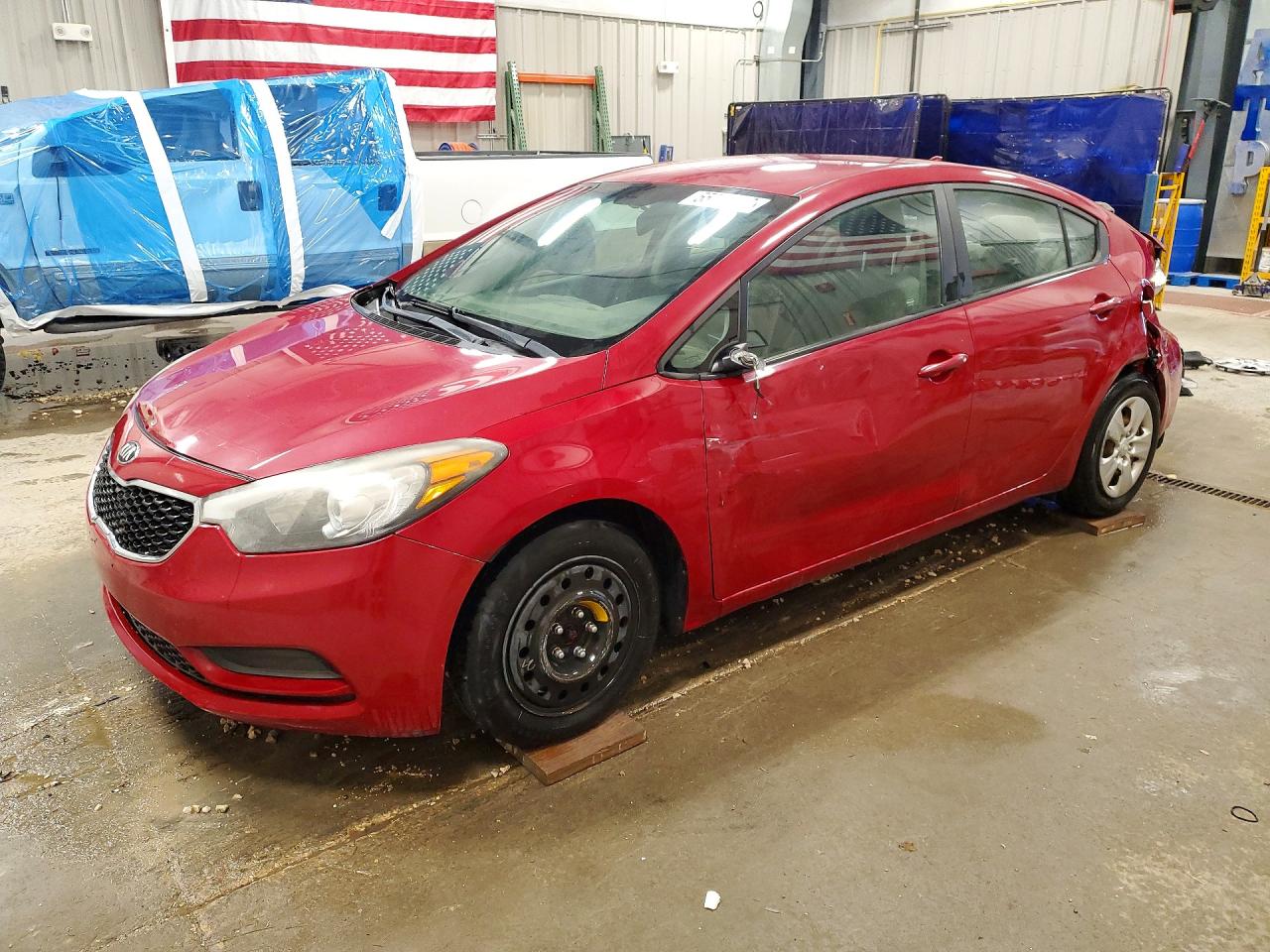2015 Kia Forte Lx Red vin: KNAFX4A63F5416665