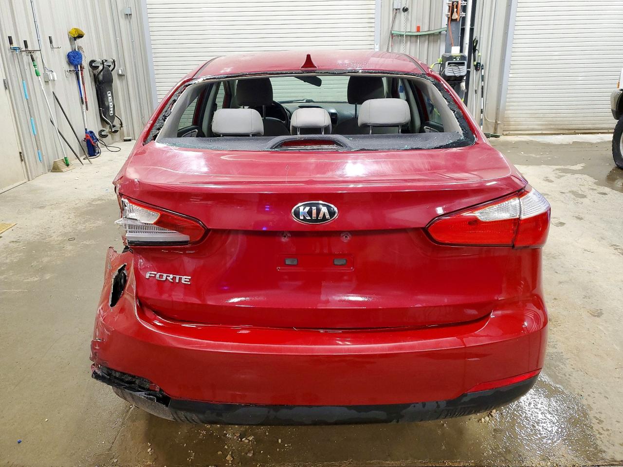 2015 Kia Forte Lx Red vin: KNAFX4A63F5416665
