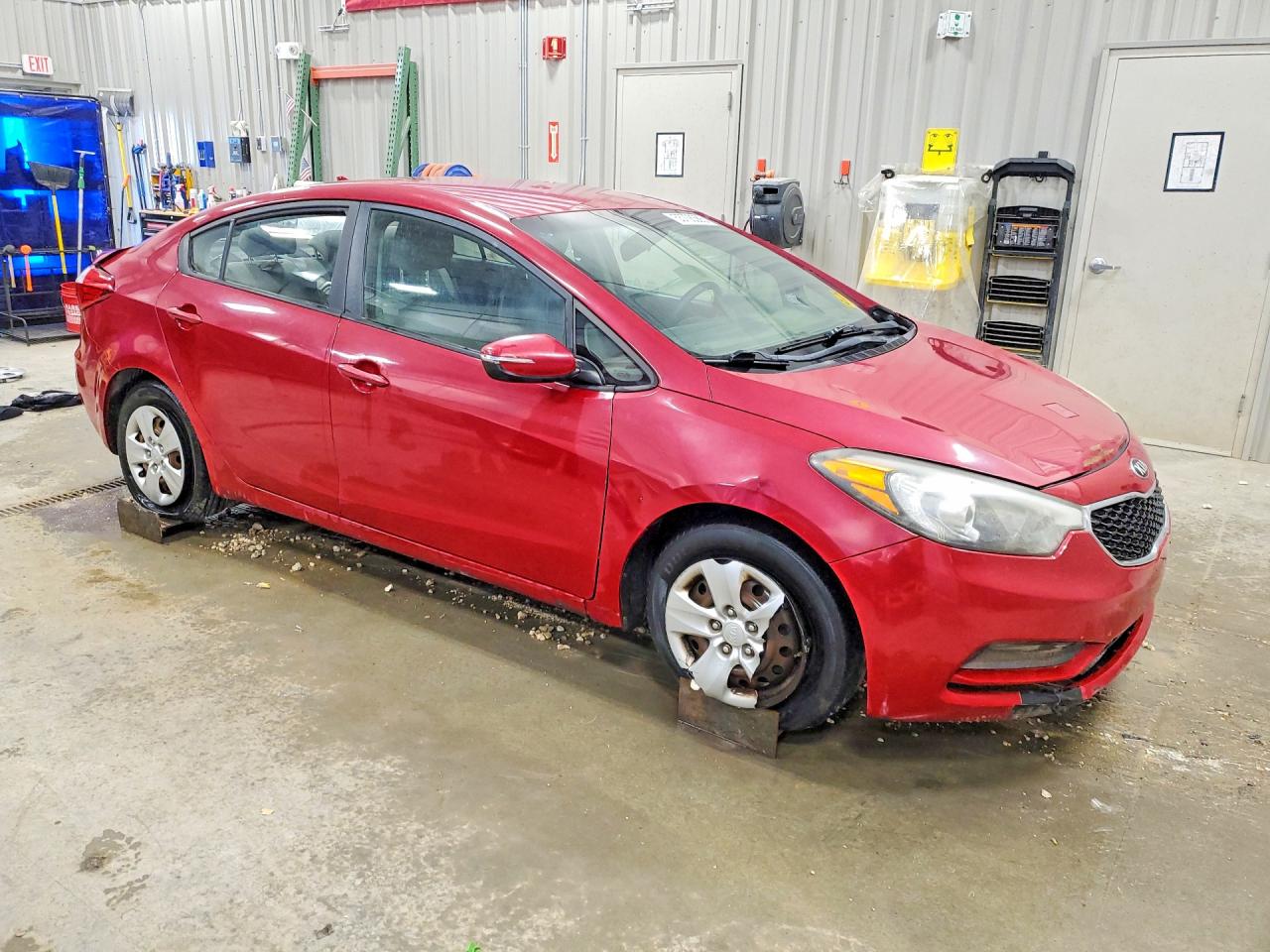 2015 Kia Forte Lx Red vin: KNAFX4A63F5416665