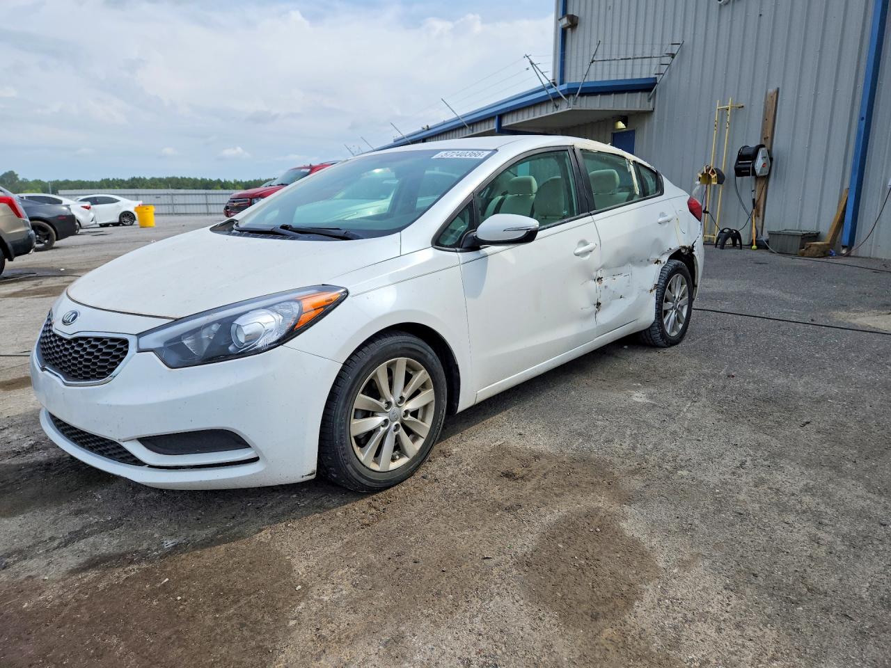 2016 Kia Forte Lx White vin: KNAFX4A63G5480688