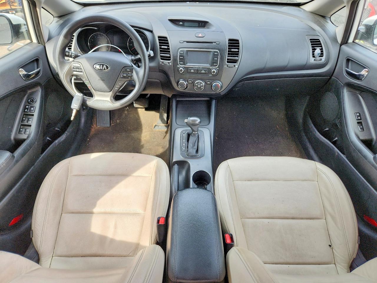 2016 Kia Forte Lx White vin: KNAFX4A63G5480688