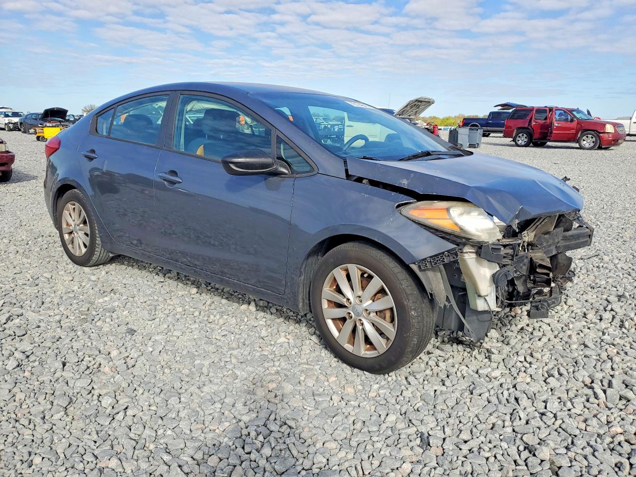 2016 Kia Forte Lx Blue vin: KNAFX4A63G5580838