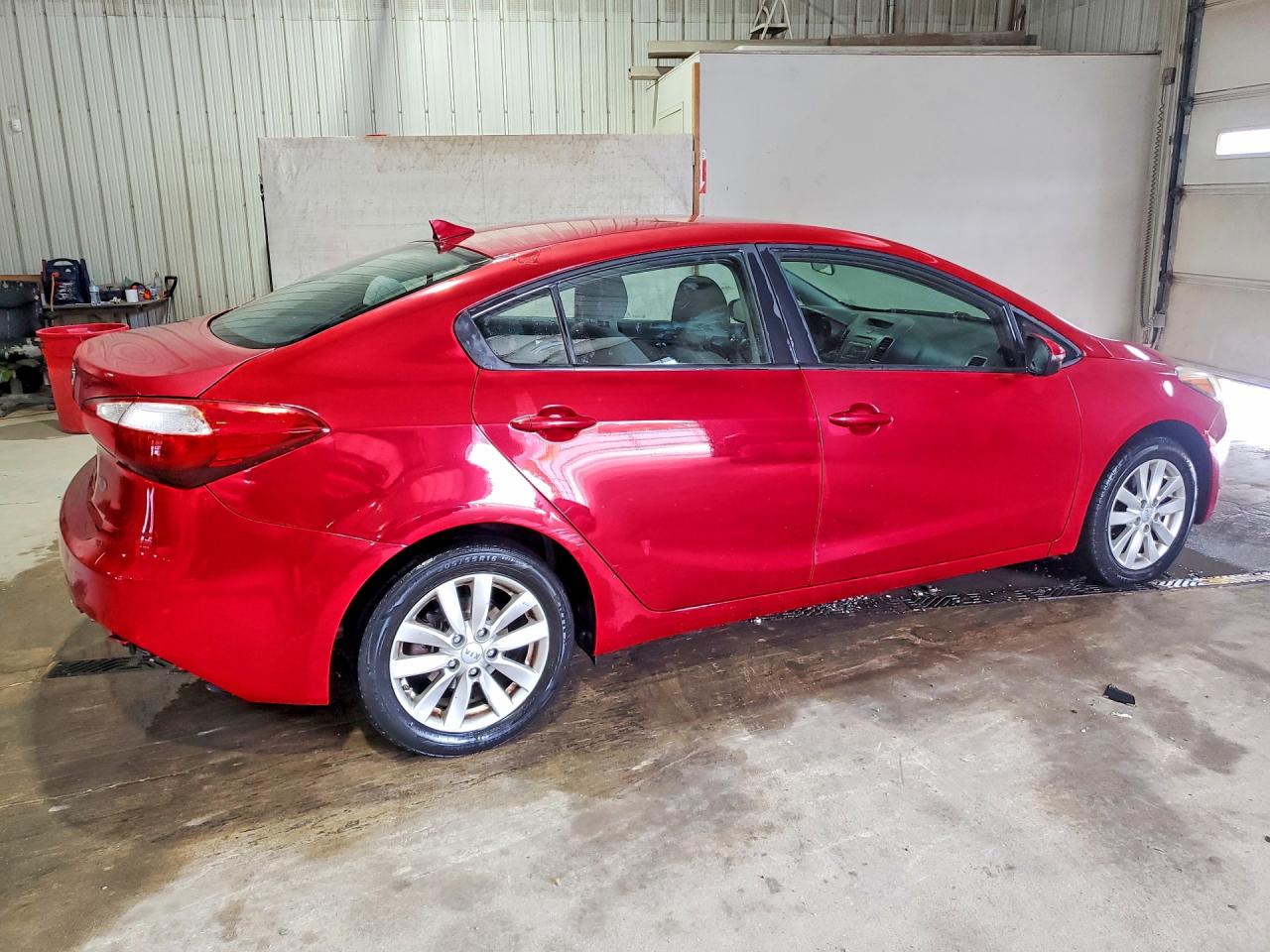 2014 Kia Forte Lx Red vin: KNAFX4A64E5110346