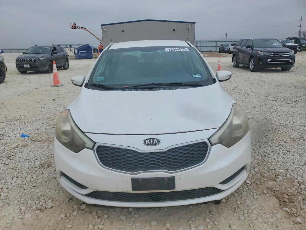 2014 Kia Forte Lx White vin: KNAFX4A64E5134890