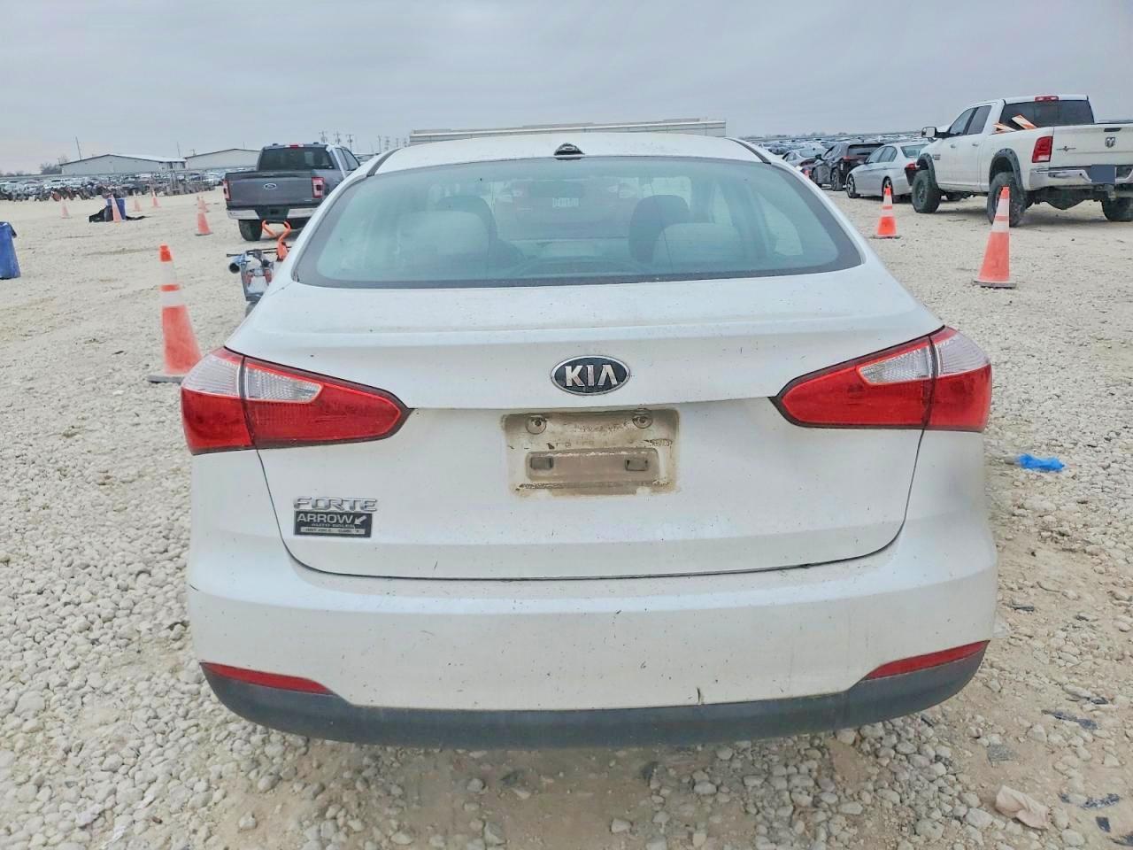 2014 Kia Forte Lx White vin: KNAFX4A64E5134890
