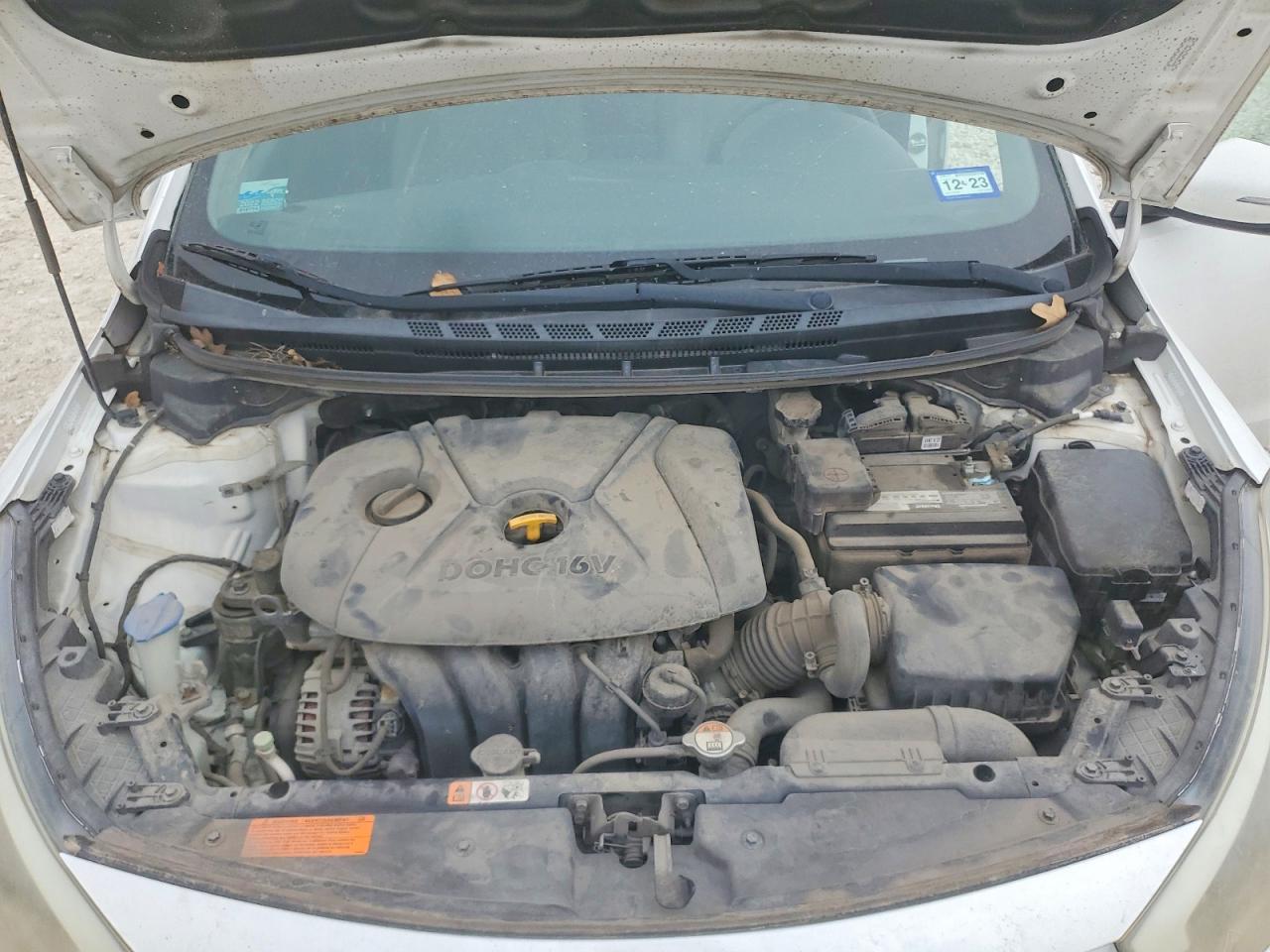 2014 Kia Forte Lx White vin: KNAFX4A64E5134890