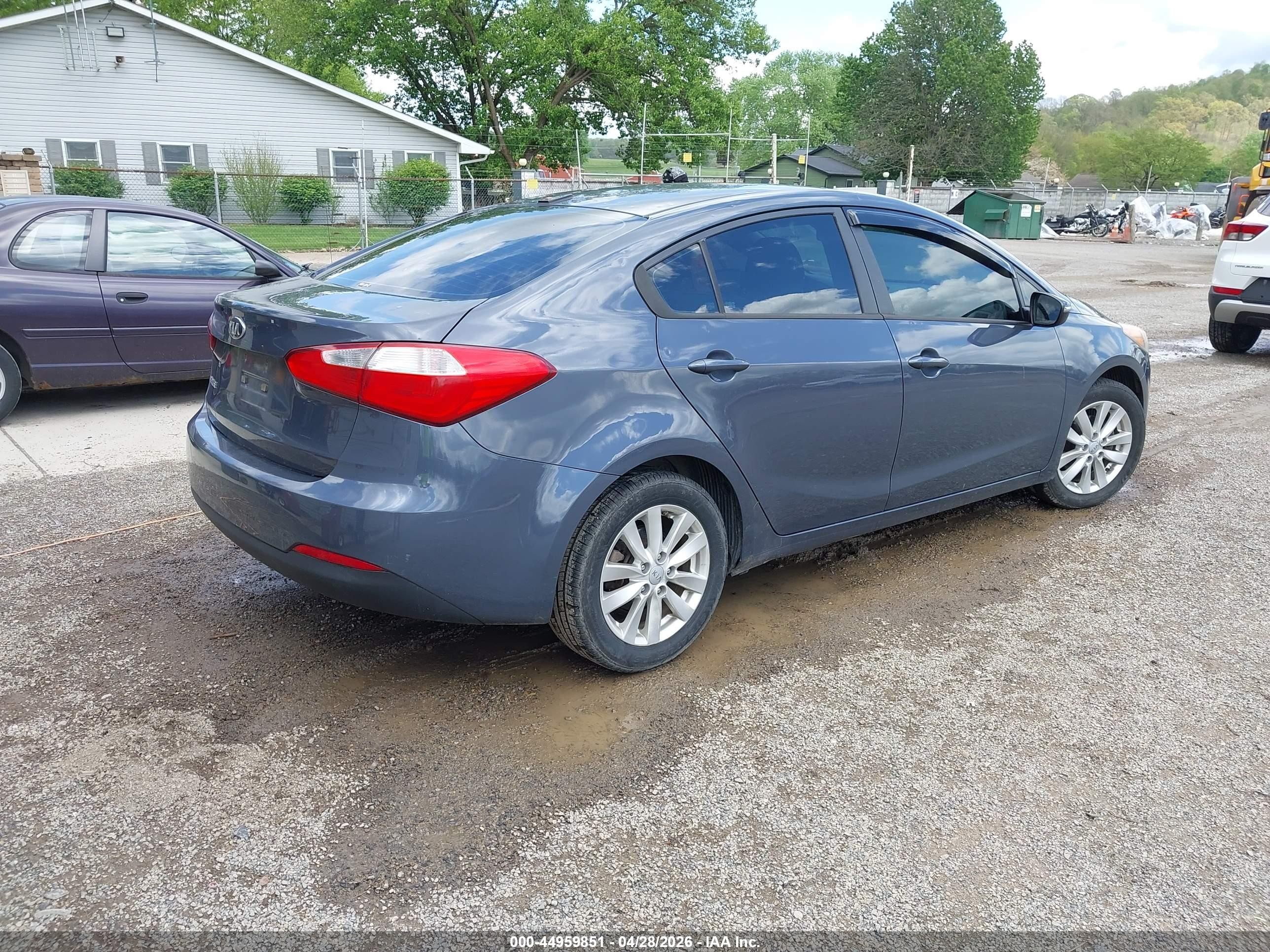 2014 Kia Forte Lx Синий vin: KNAFX4A64E5139894