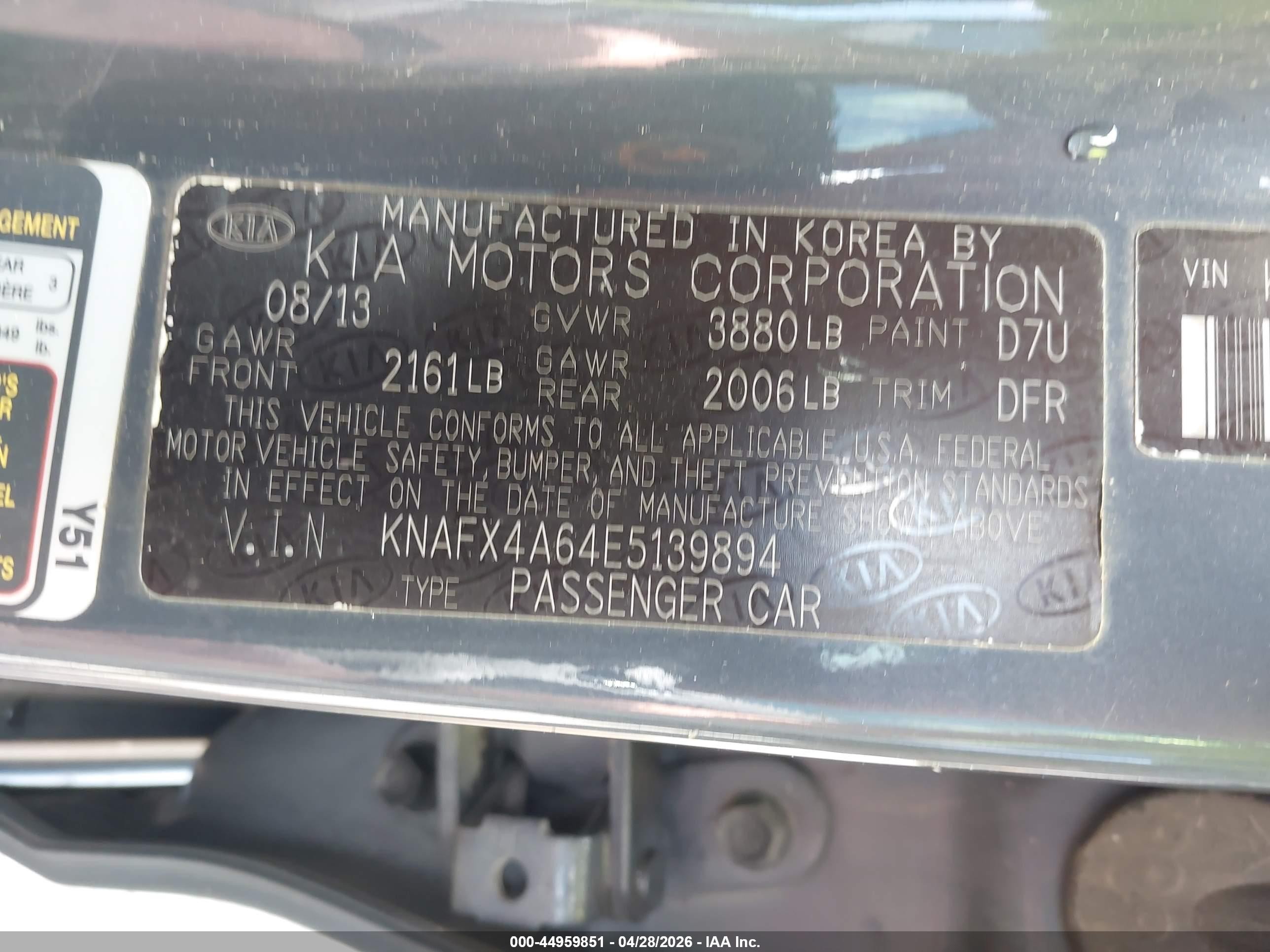 2014 Kia Forte Lx Синий vin: KNAFX4A64E5139894