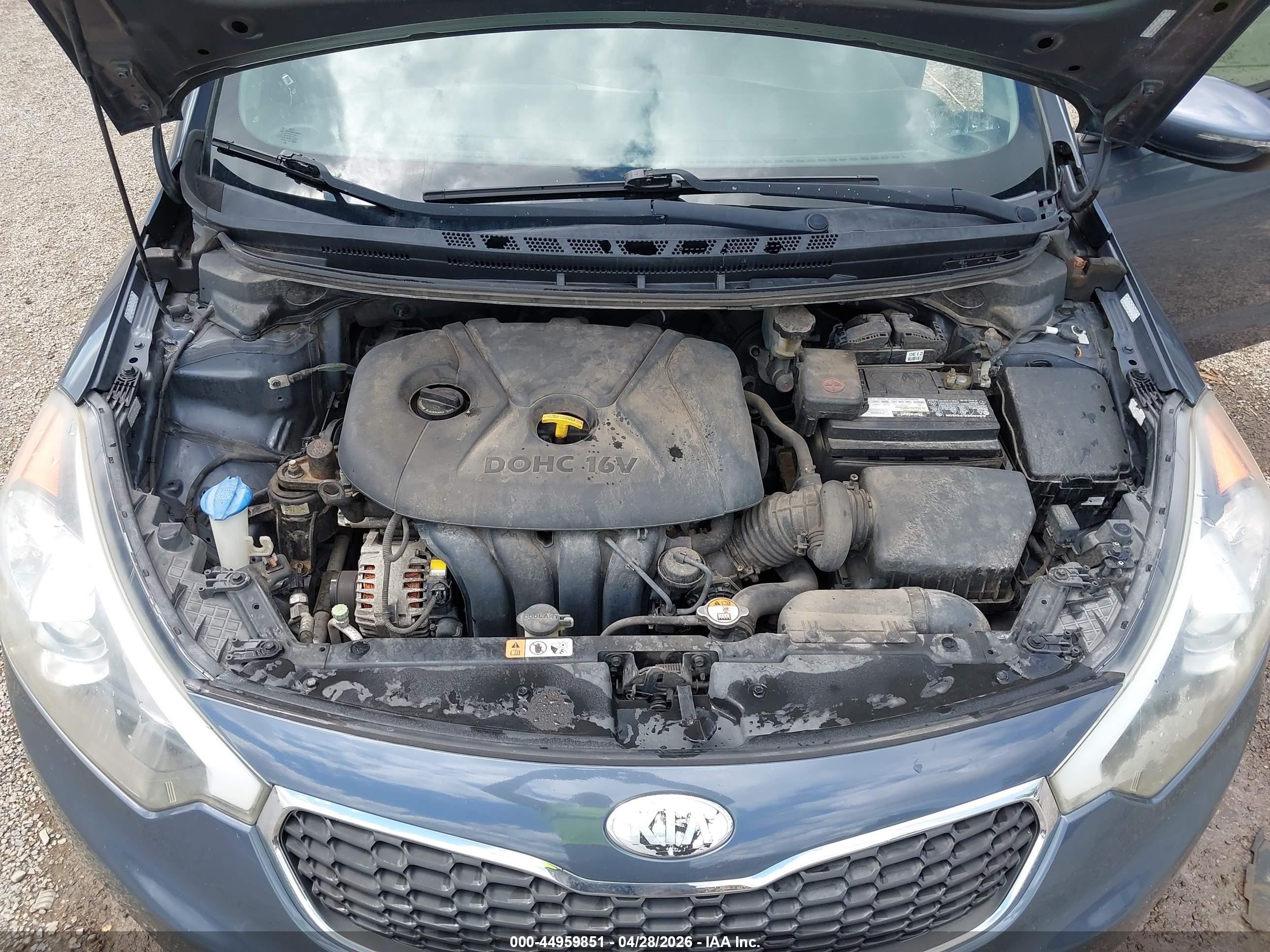 2014 Kia Forte Lx Синий vin: KNAFX4A64E5139894