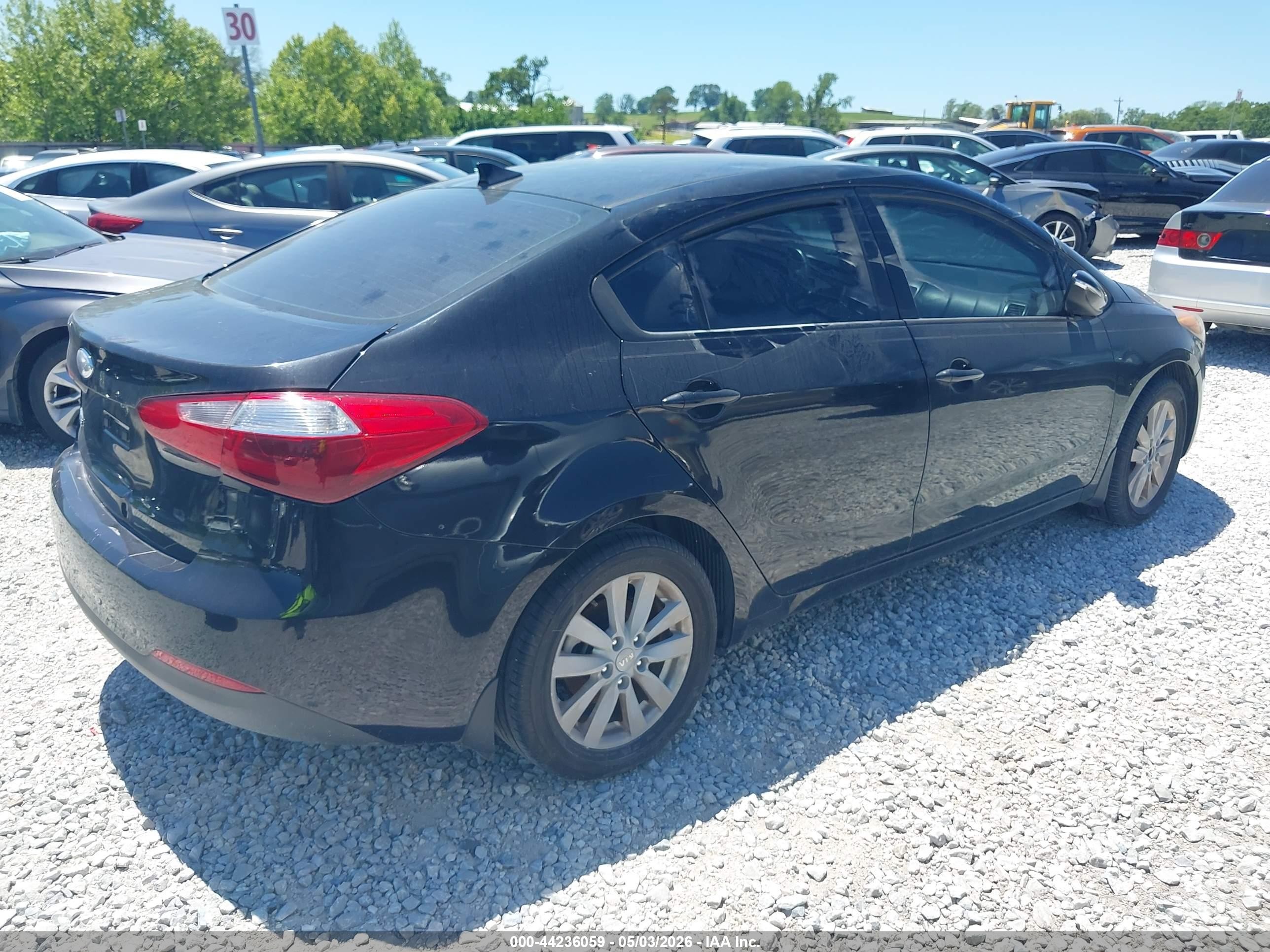 2014 Kia Forte Lx Black vin: KNAFX4A64E5148160
