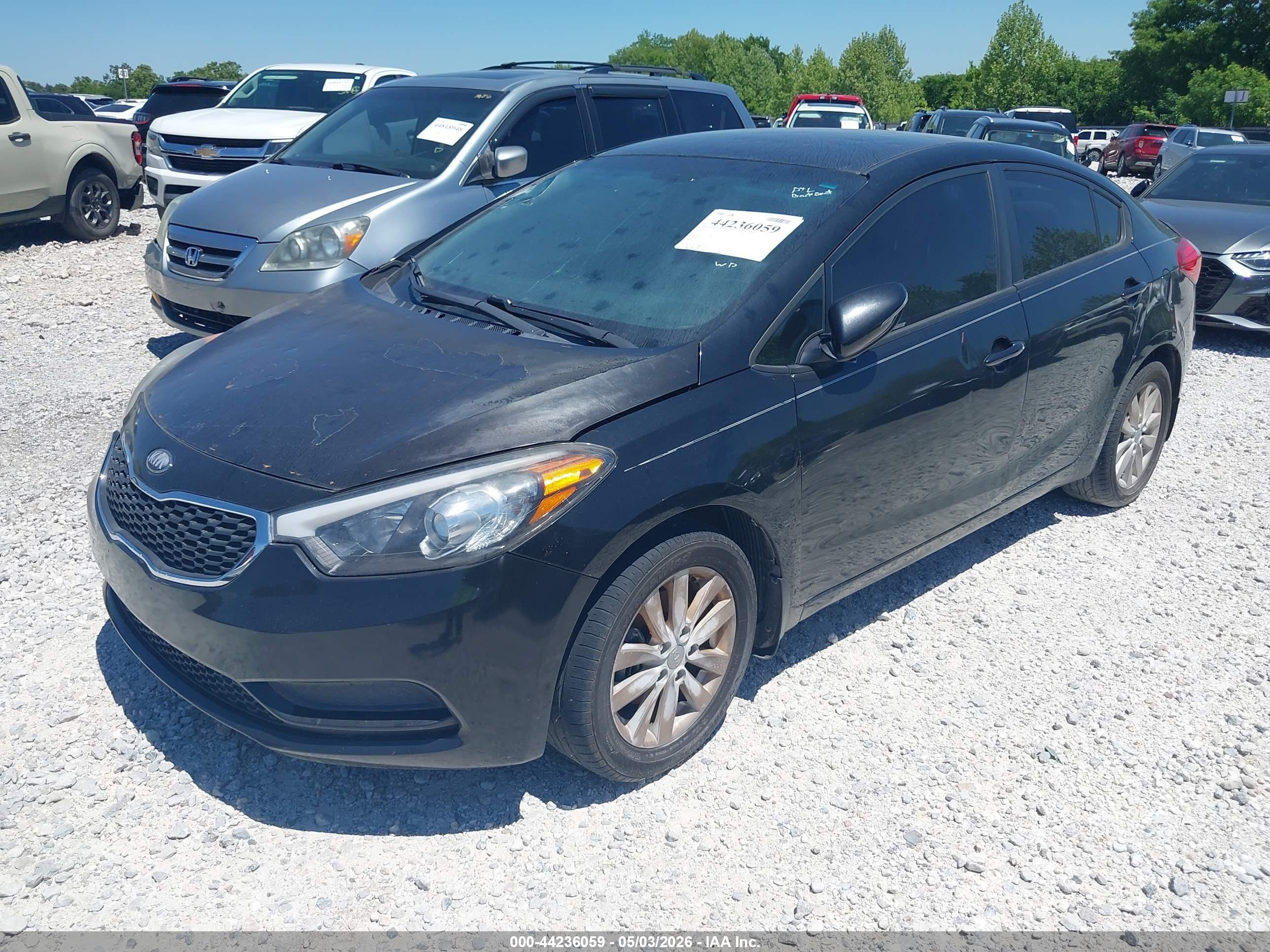 2014 Kia Forte Lx Black vin: KNAFX4A64E5148160
