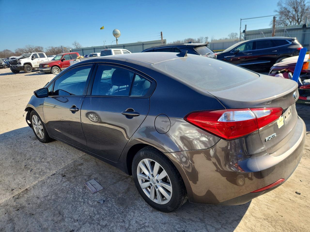2014 Kia Forte Lx Серый vin: KNAFX4A64E5163919