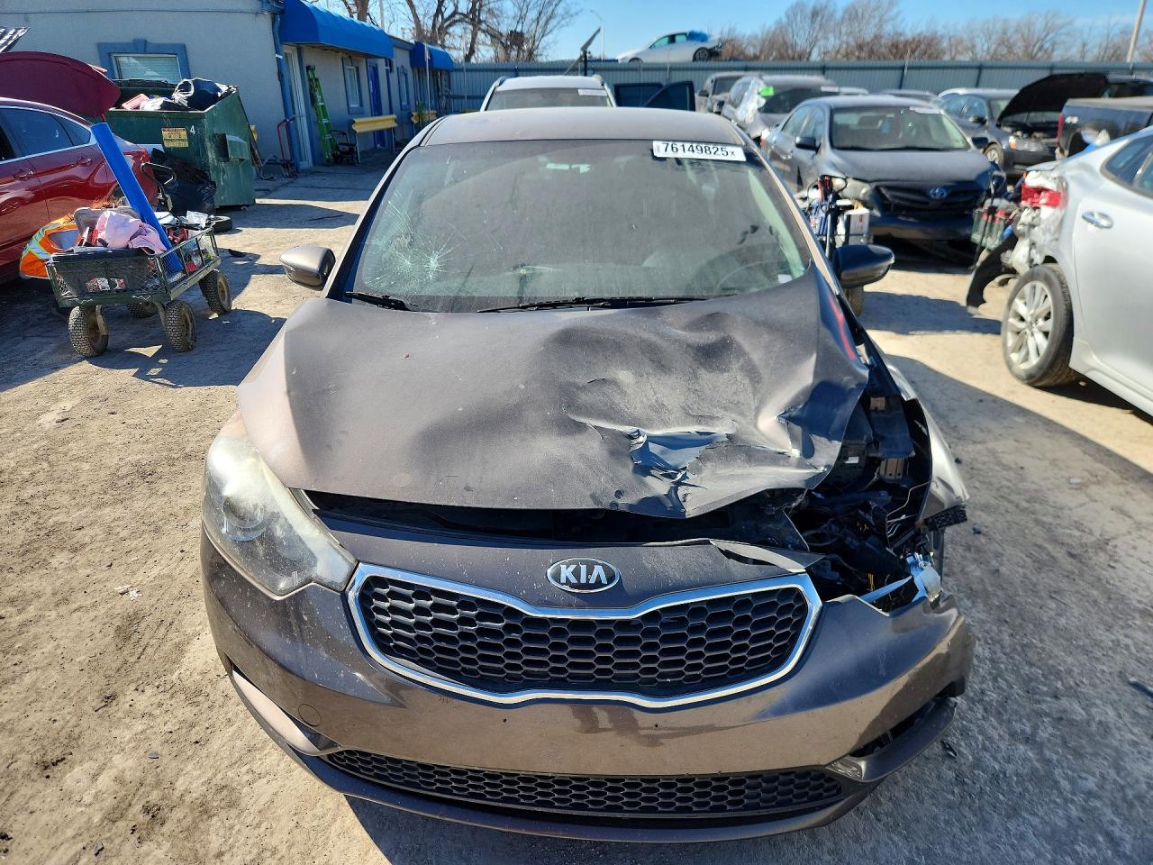 2014 Kia Forte Lx Серый vin: KNAFX4A64E5163919