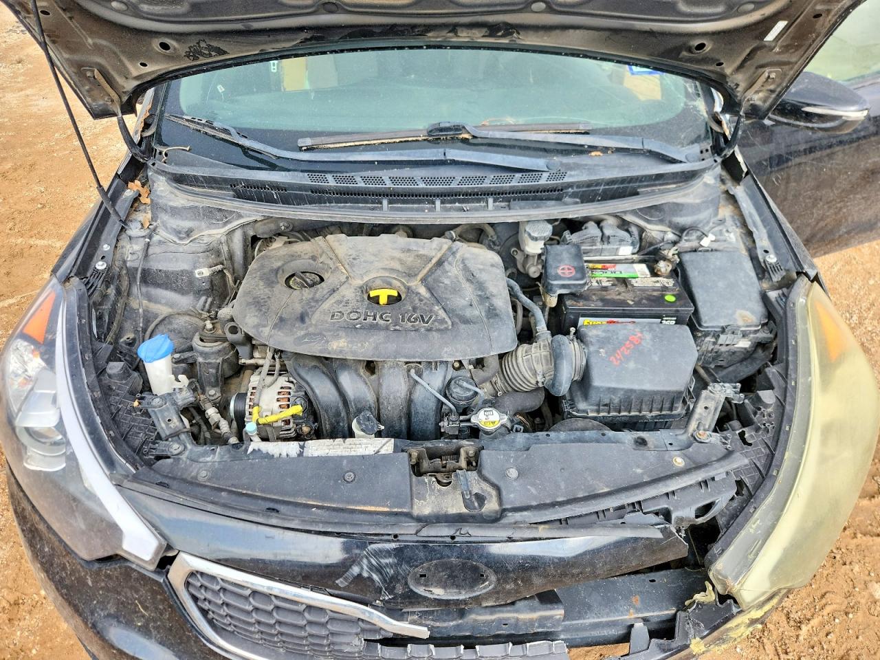 2014 Kia Forte Lx Black vin: KNAFX4A64E5171129