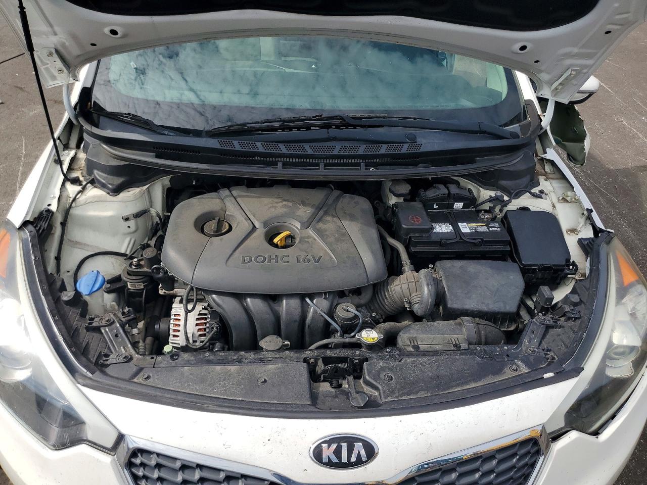 2015 Kia Forte Lx White vin: KNAFX4A64F5261558