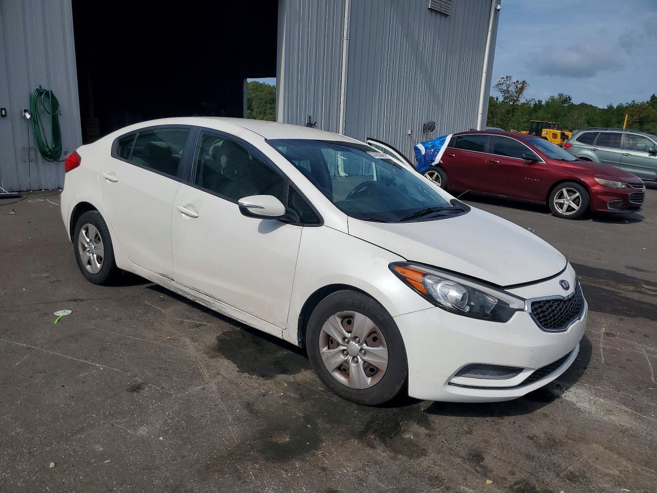 2015 Kia Forte Lx White vin: KNAFX4A64F5261558