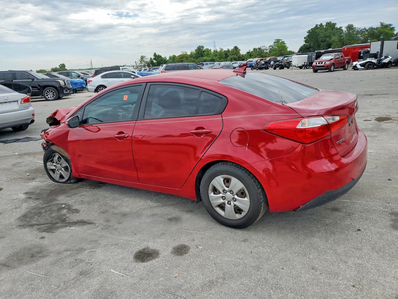 2015 Kia Forte Lx Red vin: KNAFX4A64F5288517