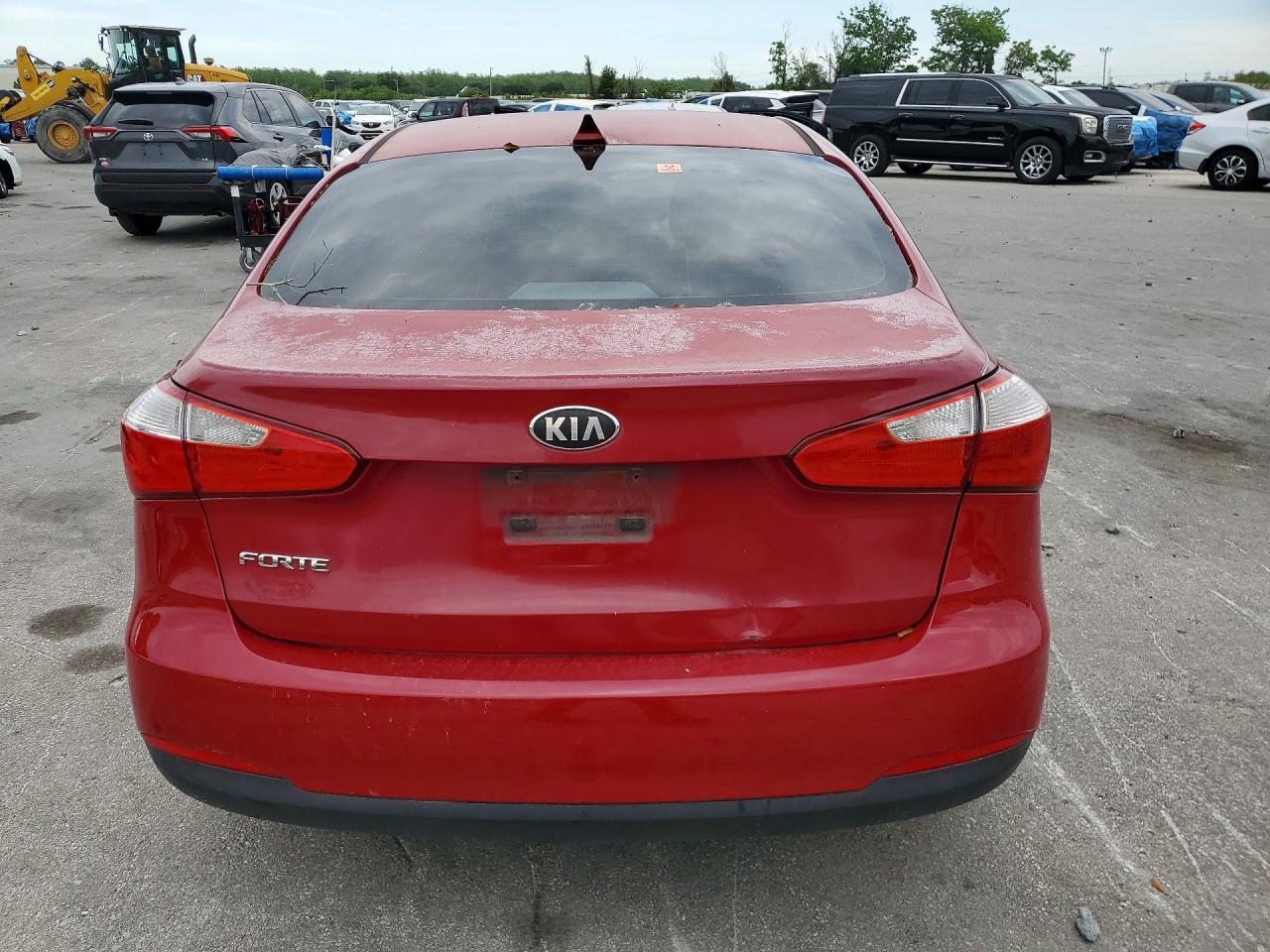2015 Kia Forte Lx Red vin: KNAFX4A64F5288517