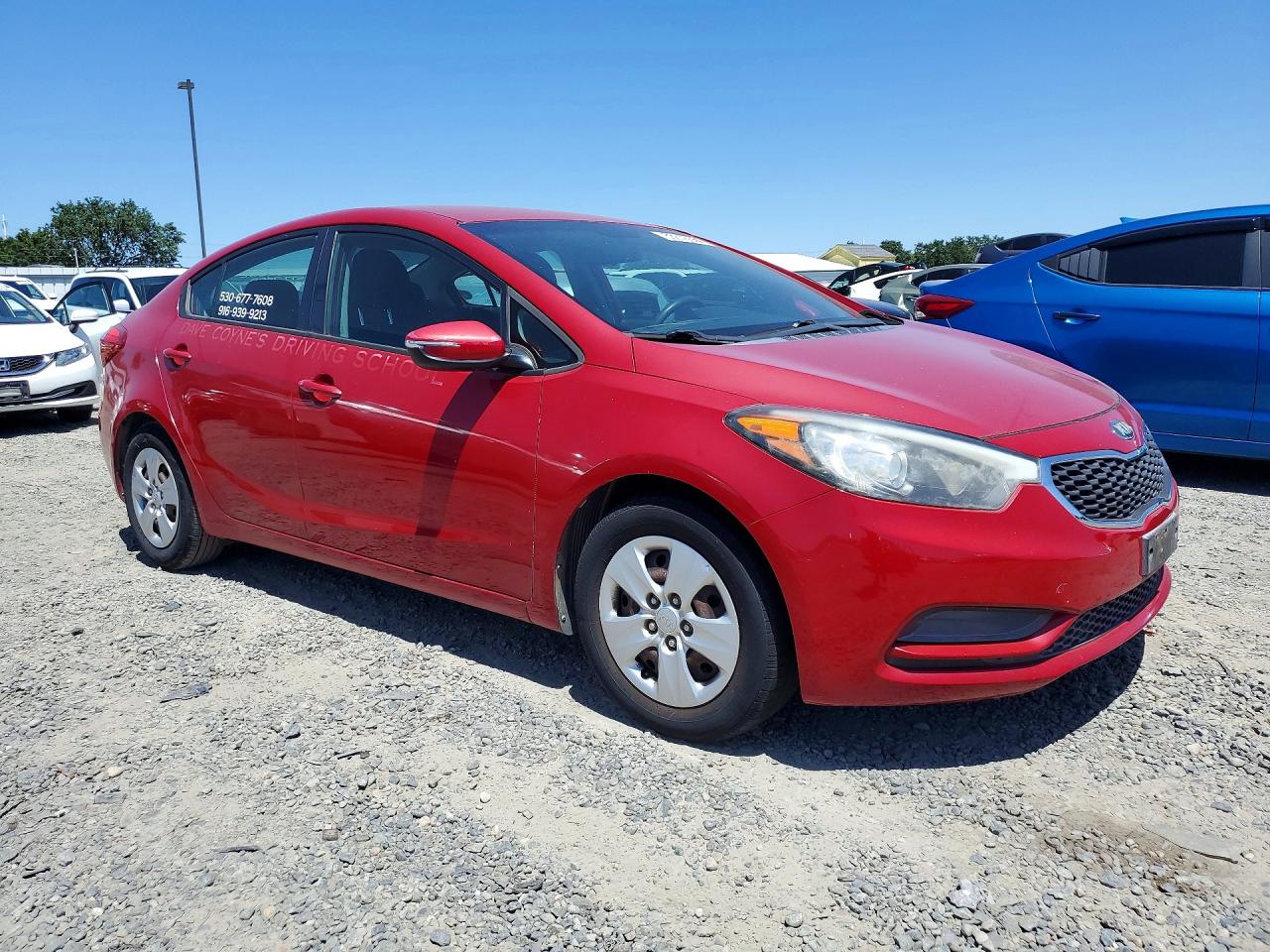 2015 Kia Forte Lx Красный vin: KNAFX4A64F5302061