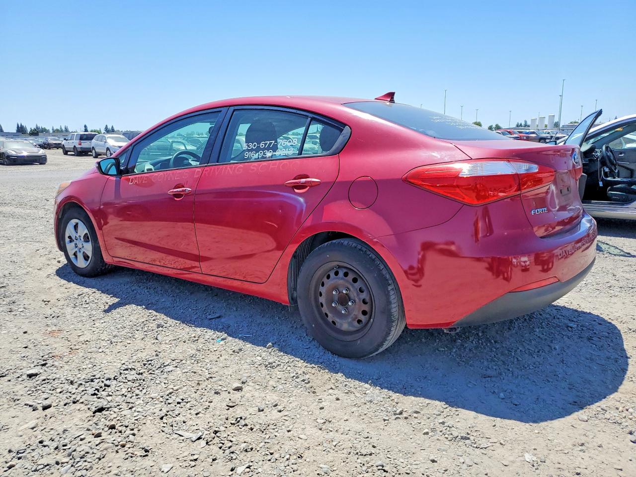 2015 Kia Forte Lx Красный vin: KNAFX4A64F5302061