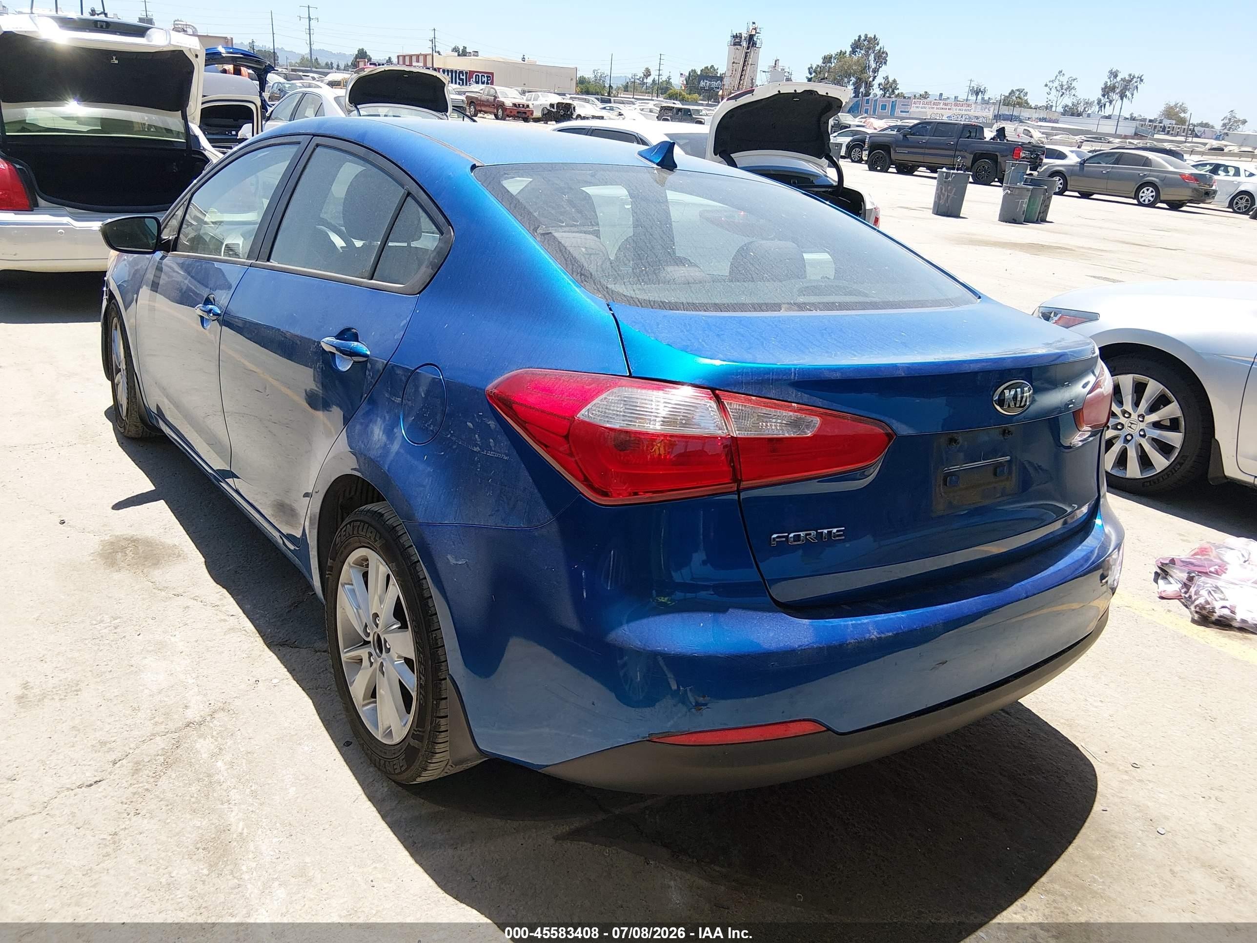 2015 Kia Forte Lx Blue vin: KNAFX4A64F5321130