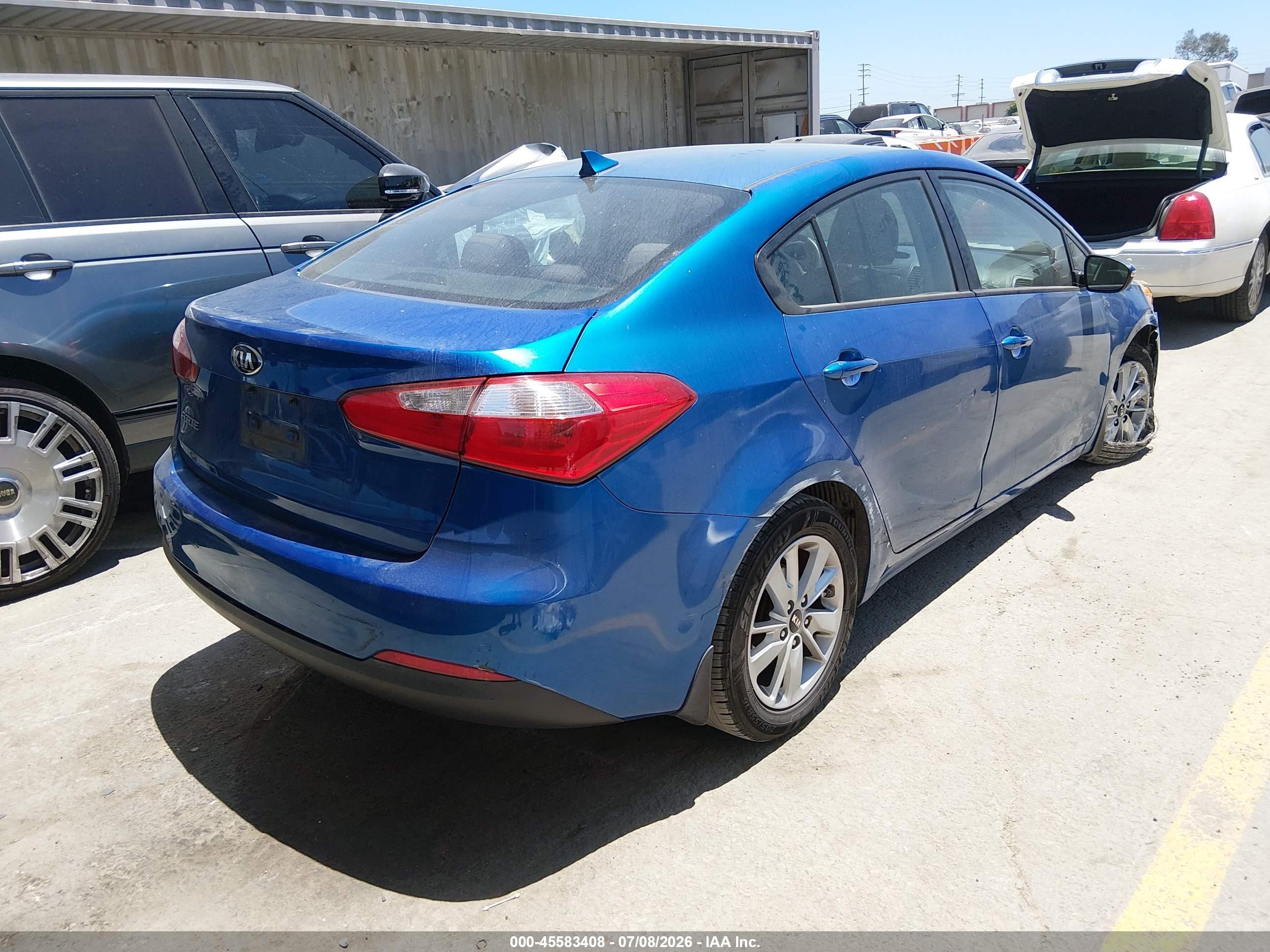 2015 Kia Forte Lx Blue vin: KNAFX4A64F5321130