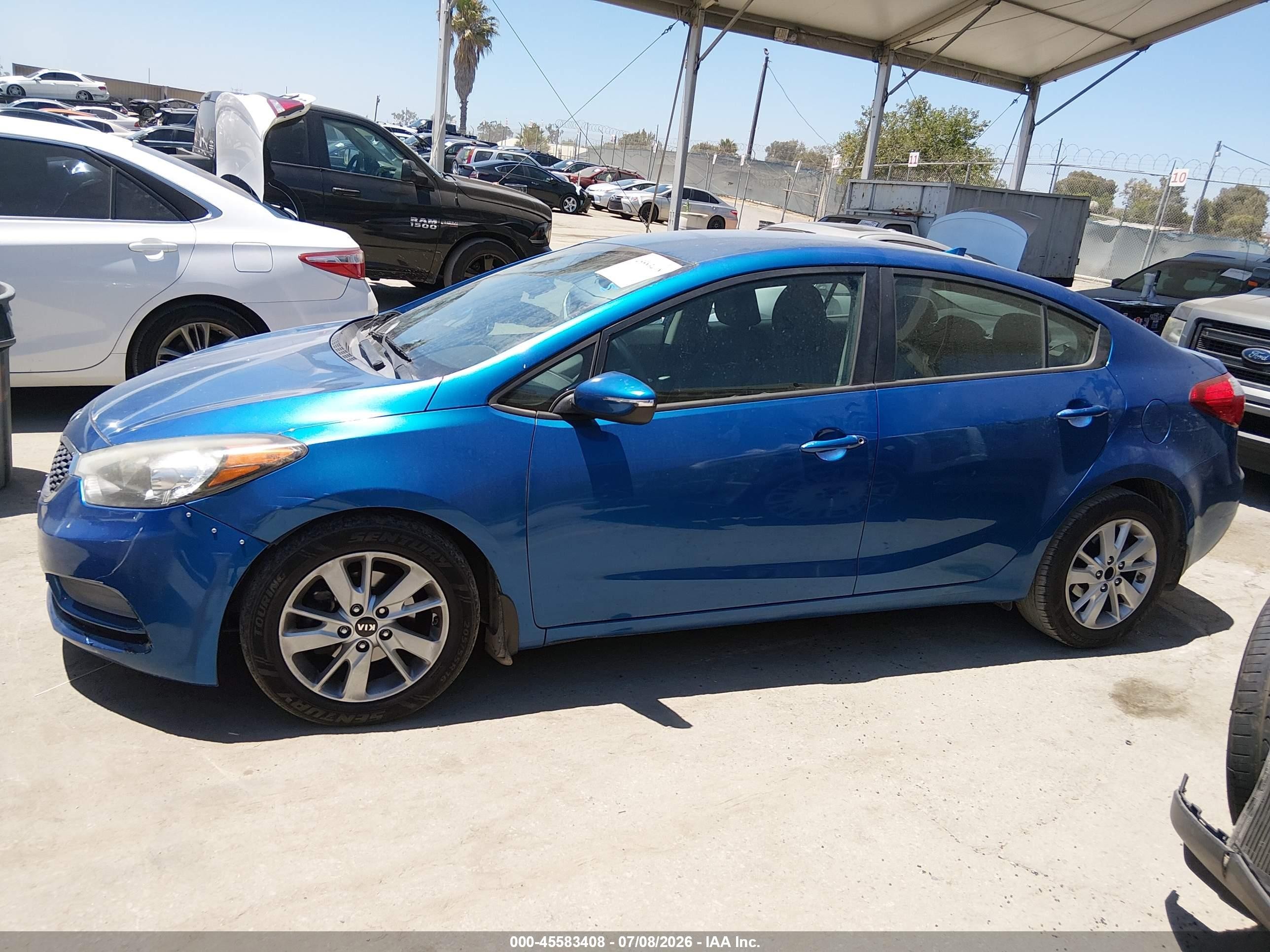 2015 Kia Forte Lx Blue vin: KNAFX4A64F5321130
