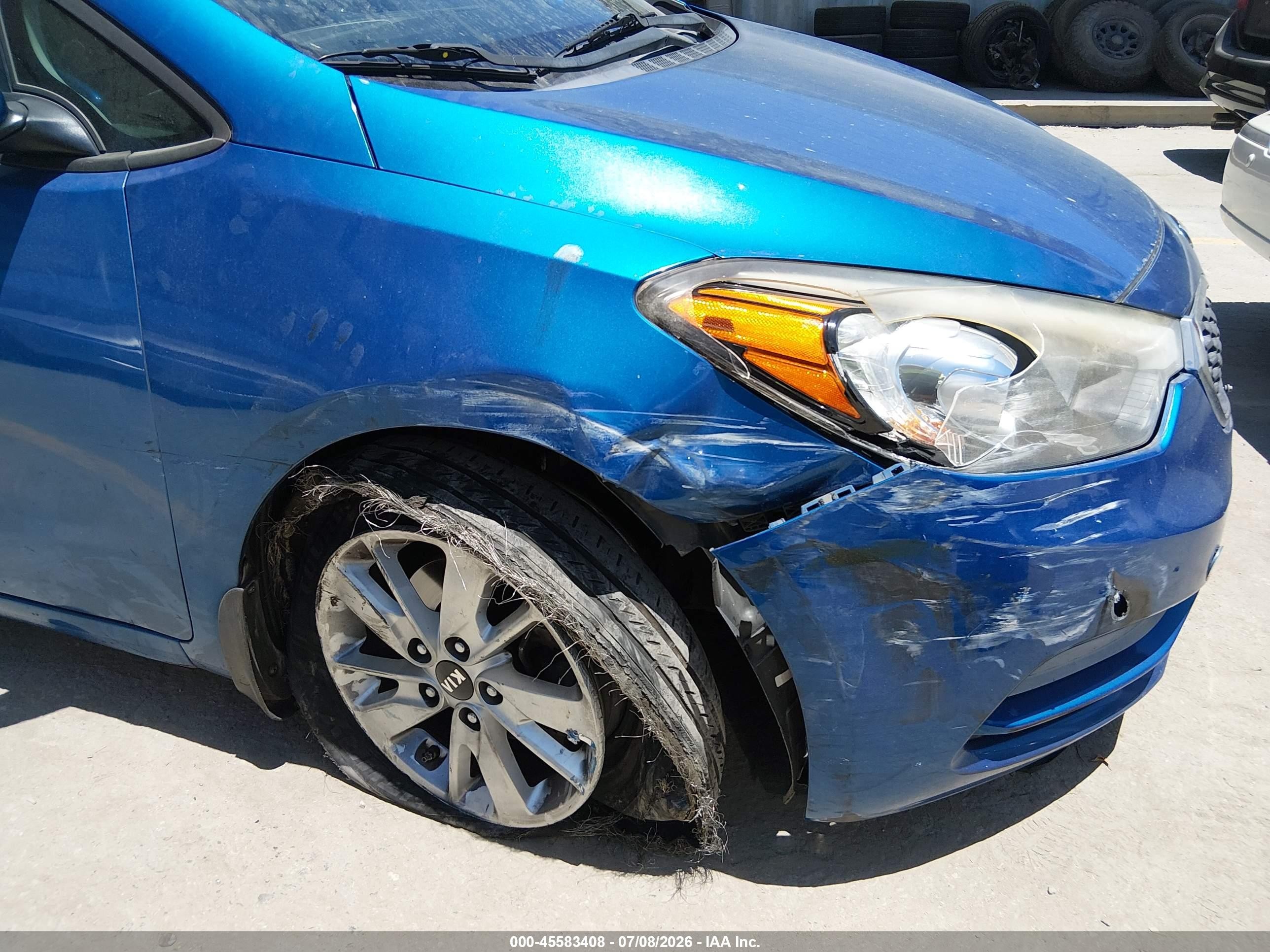 2015 Kia Forte Lx Blue vin: KNAFX4A64F5321130