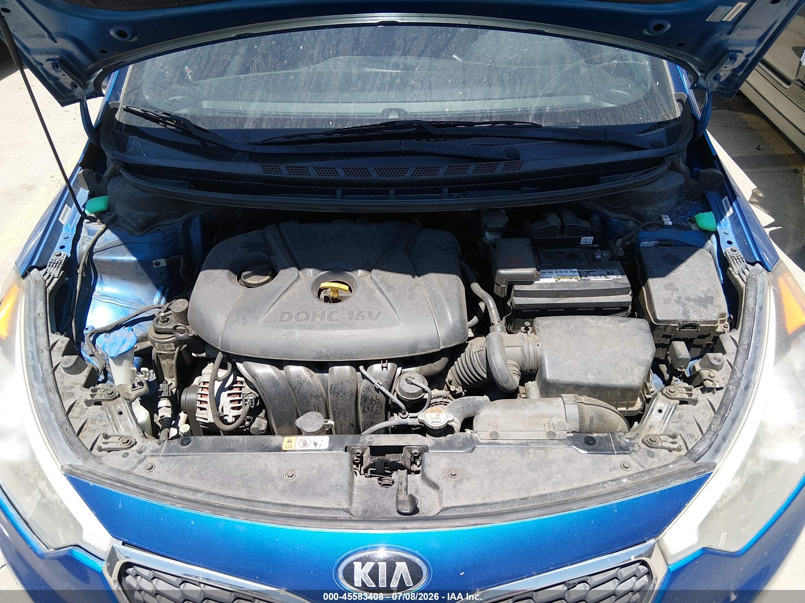 2015 Kia Forte Lx Blue vin: KNAFX4A64F5321130