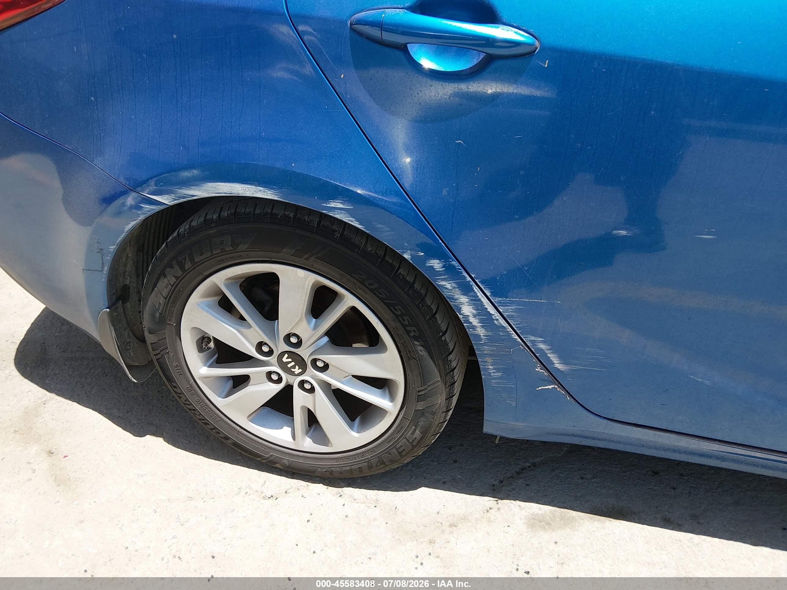 2015 Kia Forte Lx Blue vin: KNAFX4A64F5321130