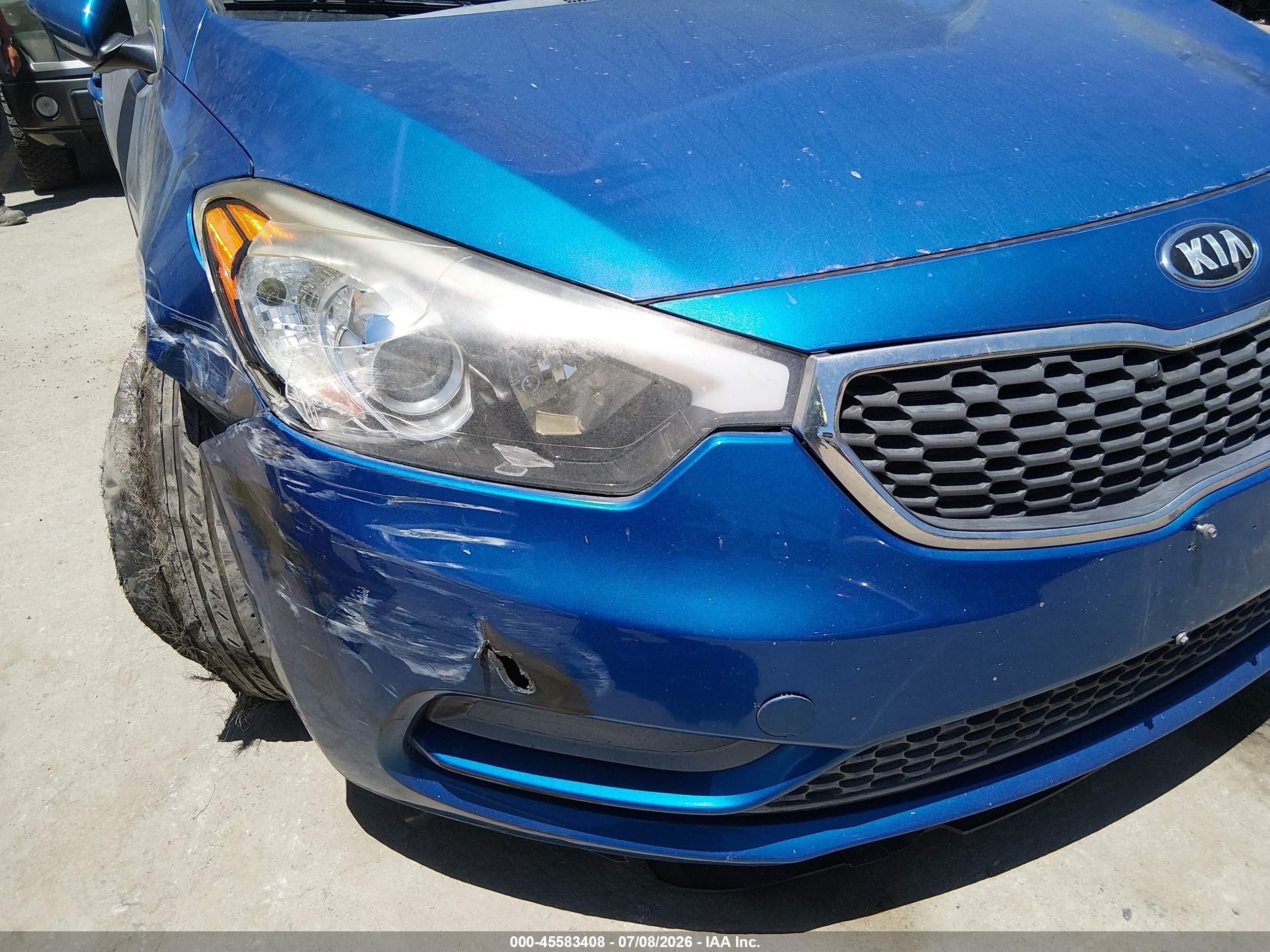 2015 Kia Forte Lx Blue vin: KNAFX4A64F5321130