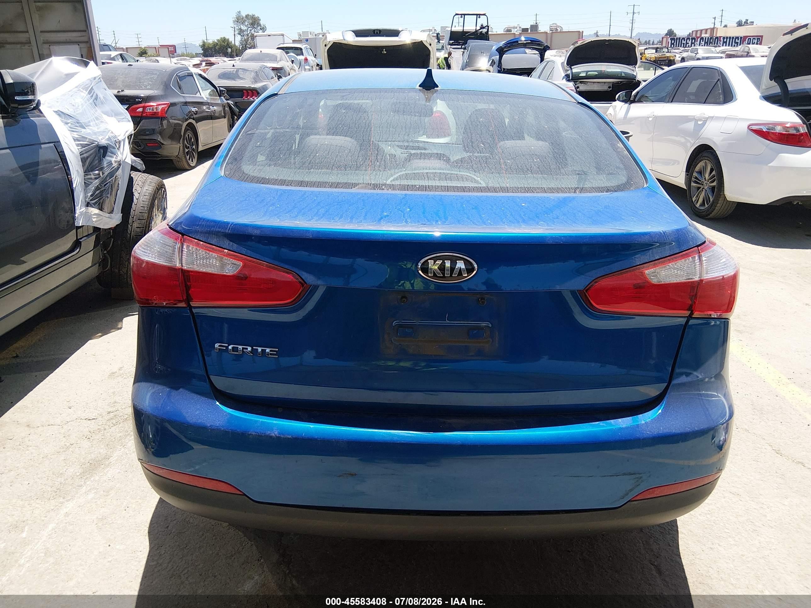 2015 Kia Forte Lx Blue vin: KNAFX4A64F5321130