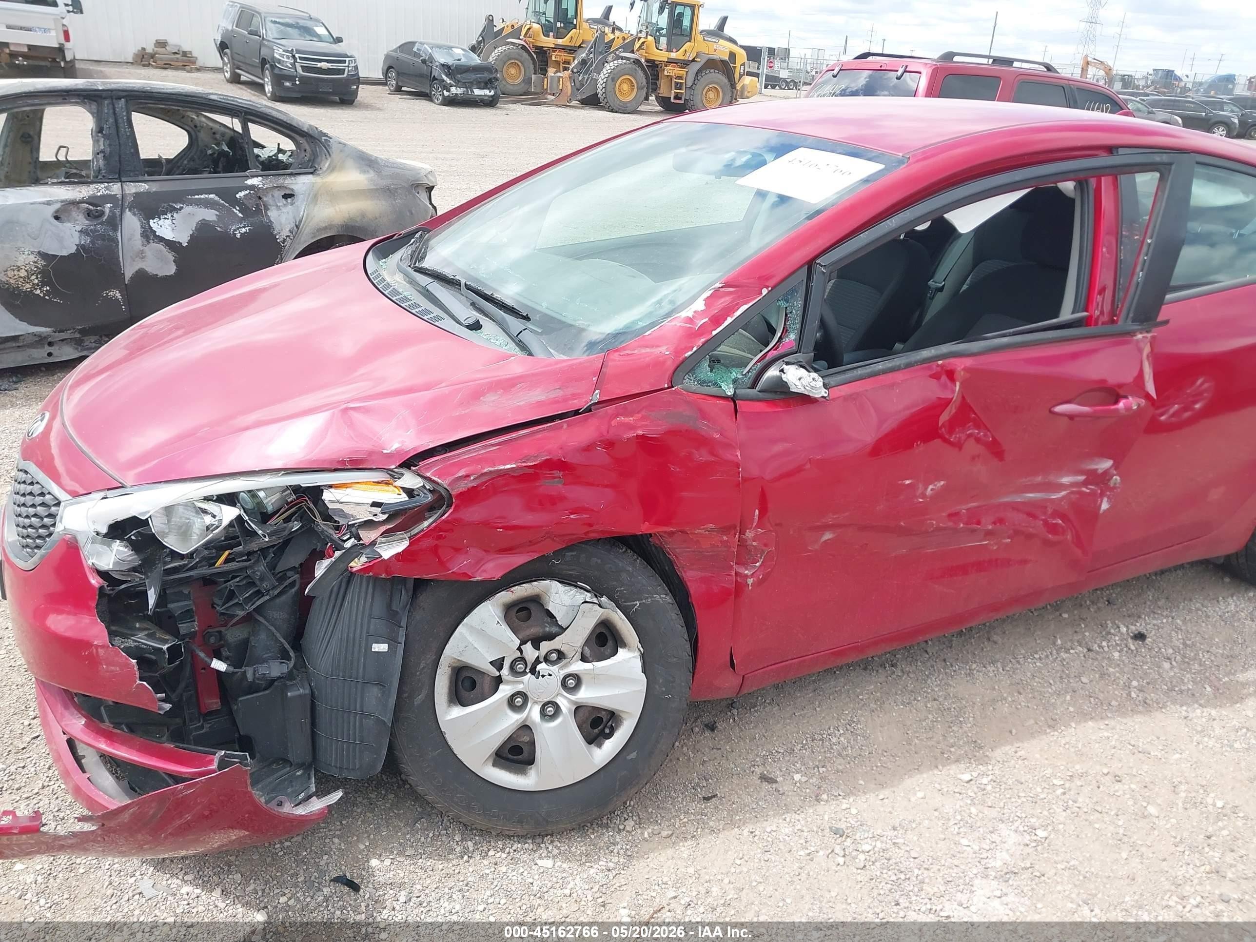 2015 Kia Forte Lx Red vin: KNAFX4A64F5359120