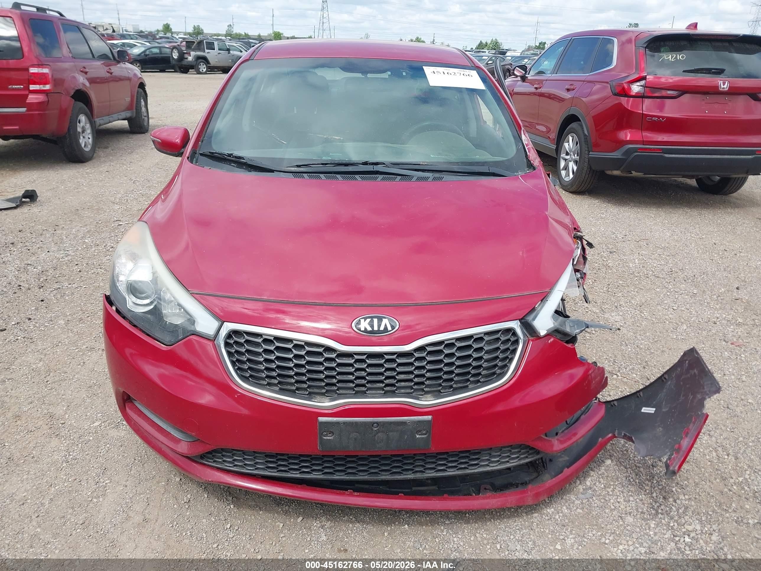 2015 Kia Forte Lx Red vin: KNAFX4A64F5359120