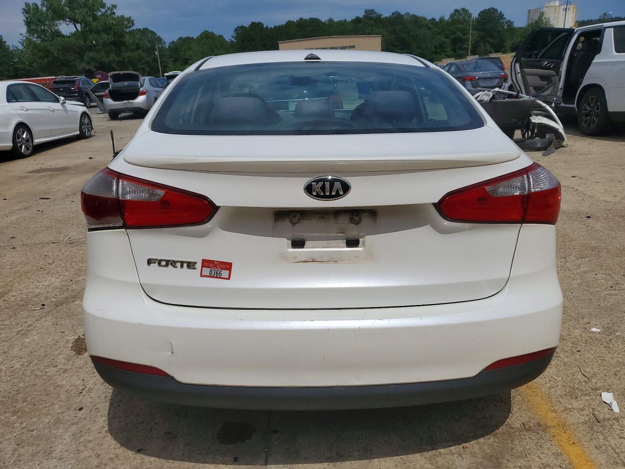 2015 Kia Forte Lx Белый vin: KNAFX4A64F5372837