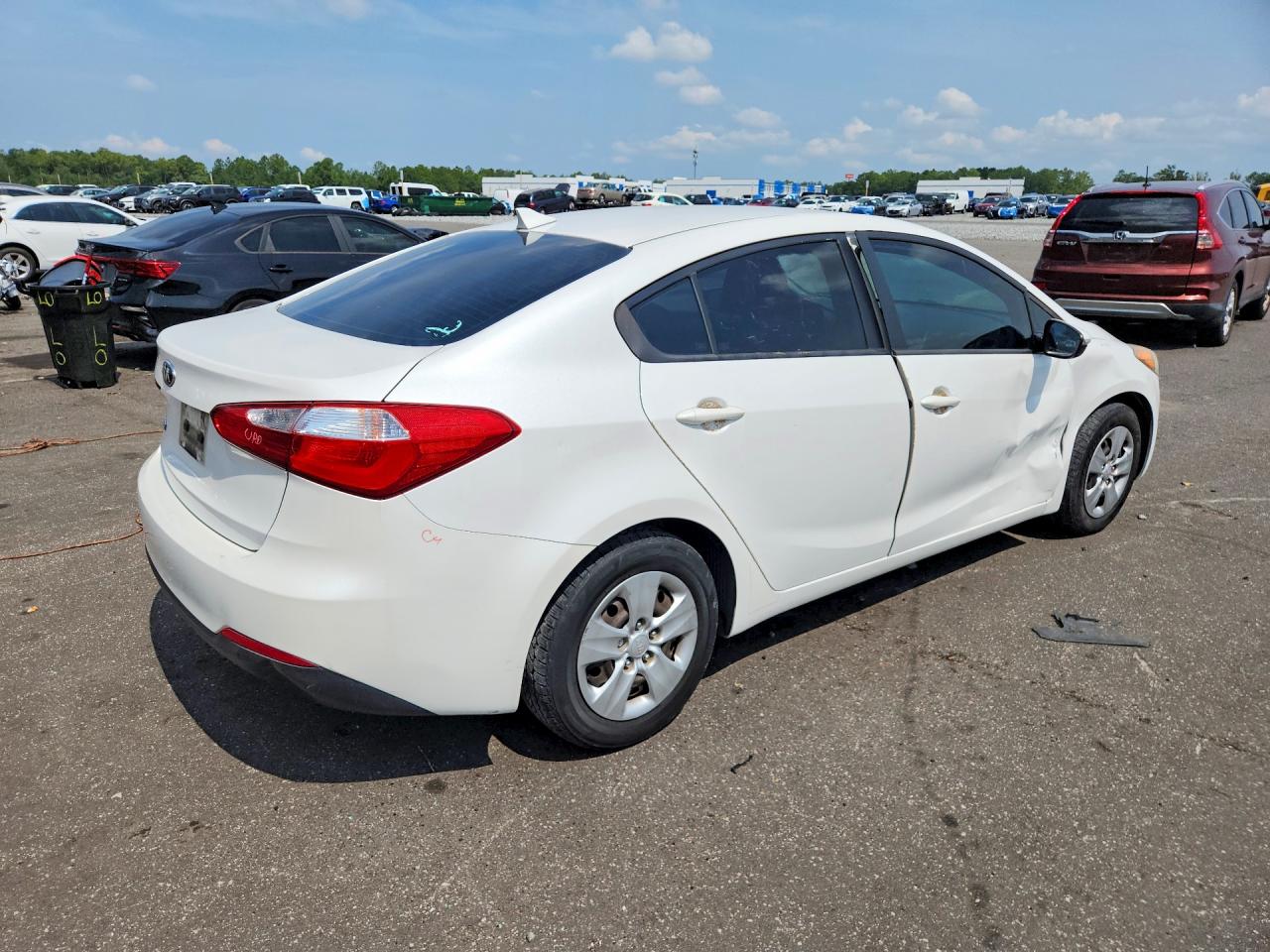 2015 Kia Forte Lx White vin: KNAFX4A64F5406565